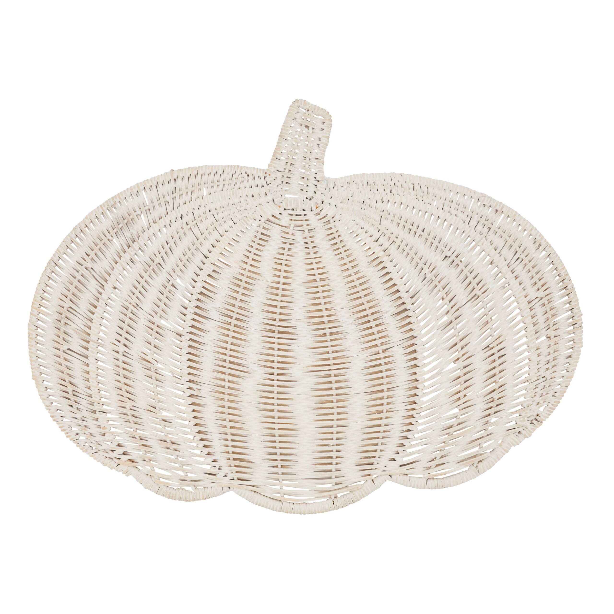 Fall Harvest Rattan Pumpkin Placemat: Brown, 13"x17" - Image 17