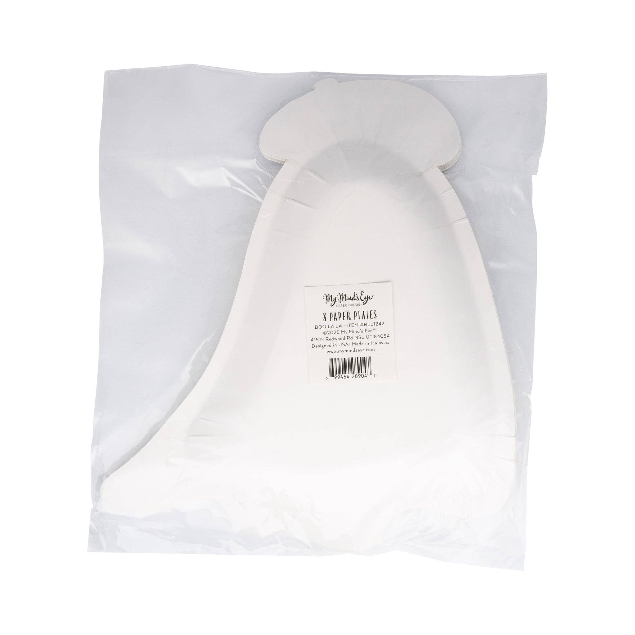 Boo La La Ghost Shaped Paper Plate - Image 8