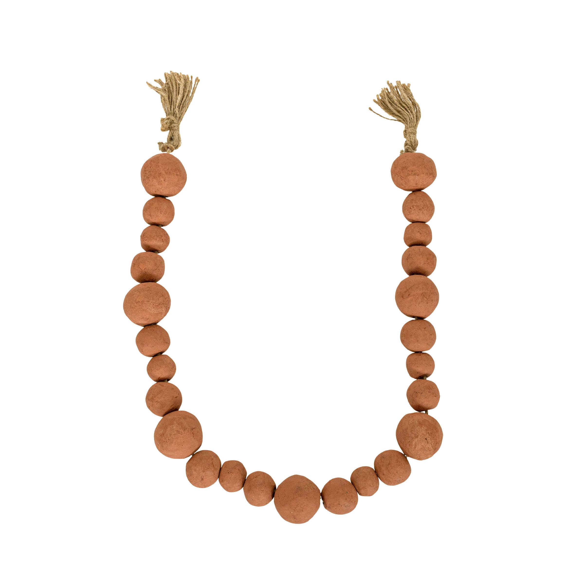 Osa Bead Garland Terracotta & Jute - Image 3