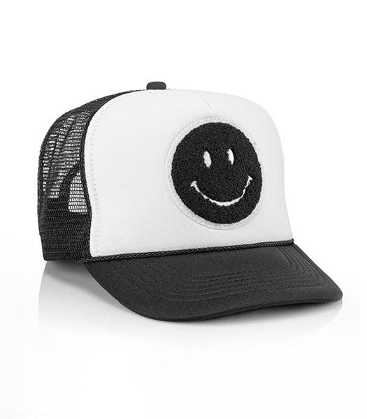 Local Beach Smiley Patch Trucker Hat: Kelly Green - Image 16