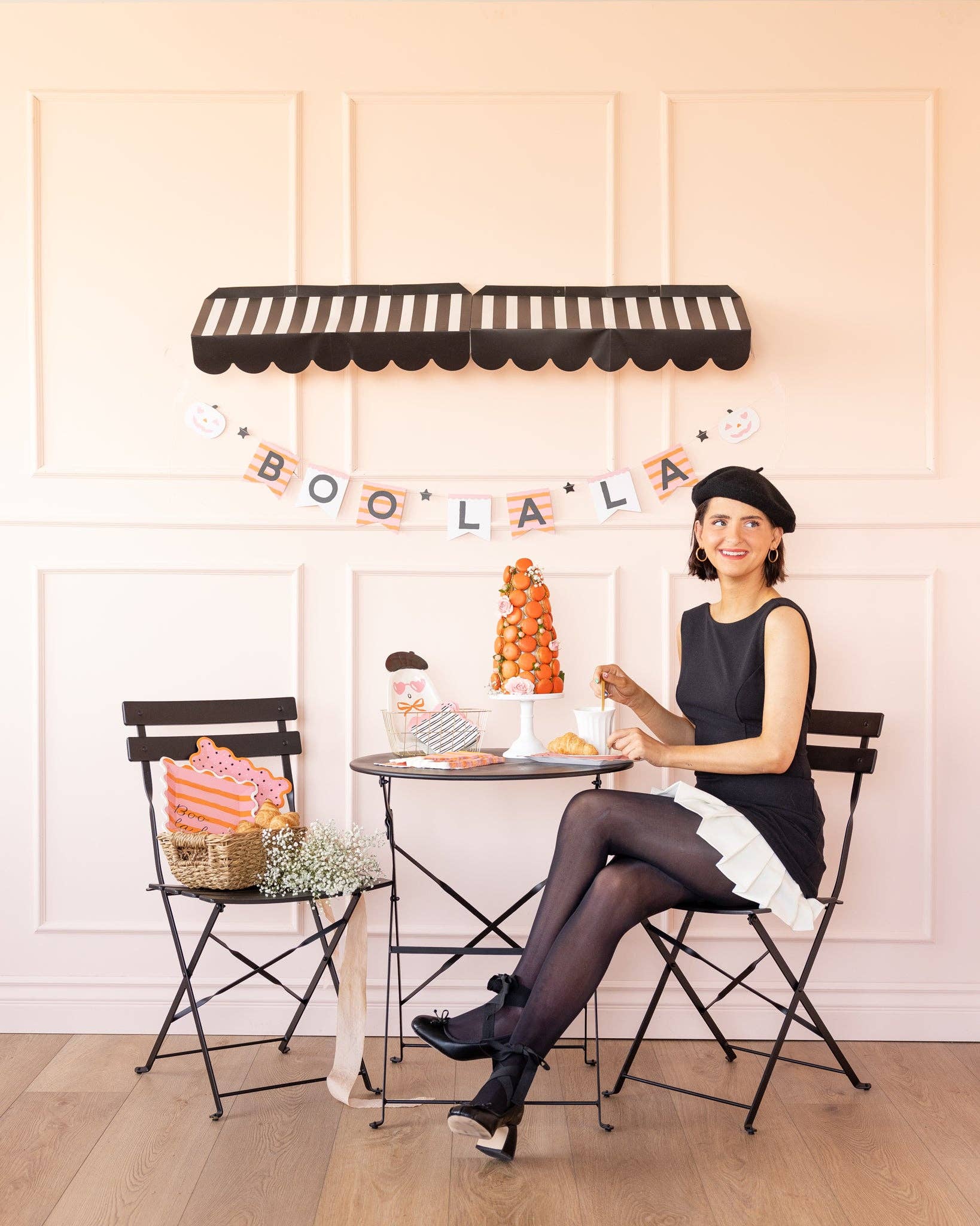 Boo La La Ghost Shaped Paper Plate - Image 3