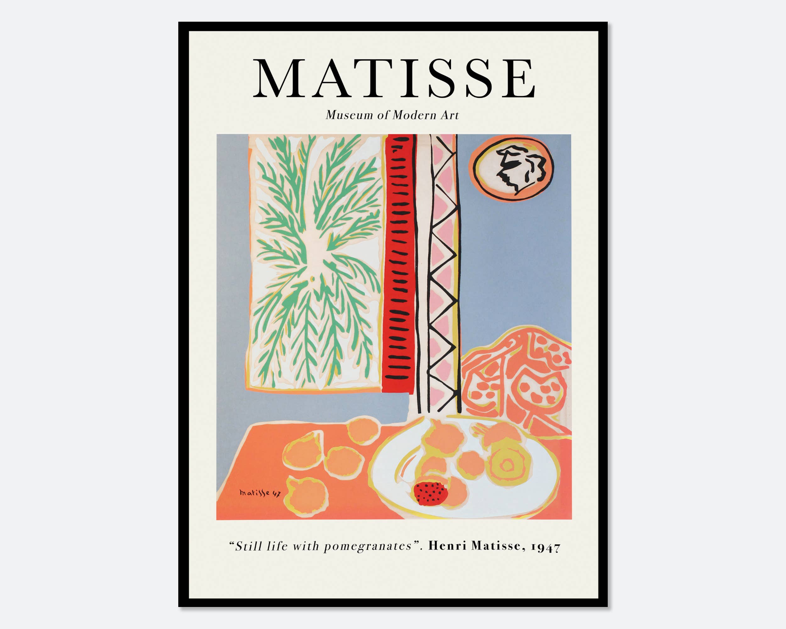 Sugar & Canvas - Henri Matisse Still Life with Pomegranates Art Print M63