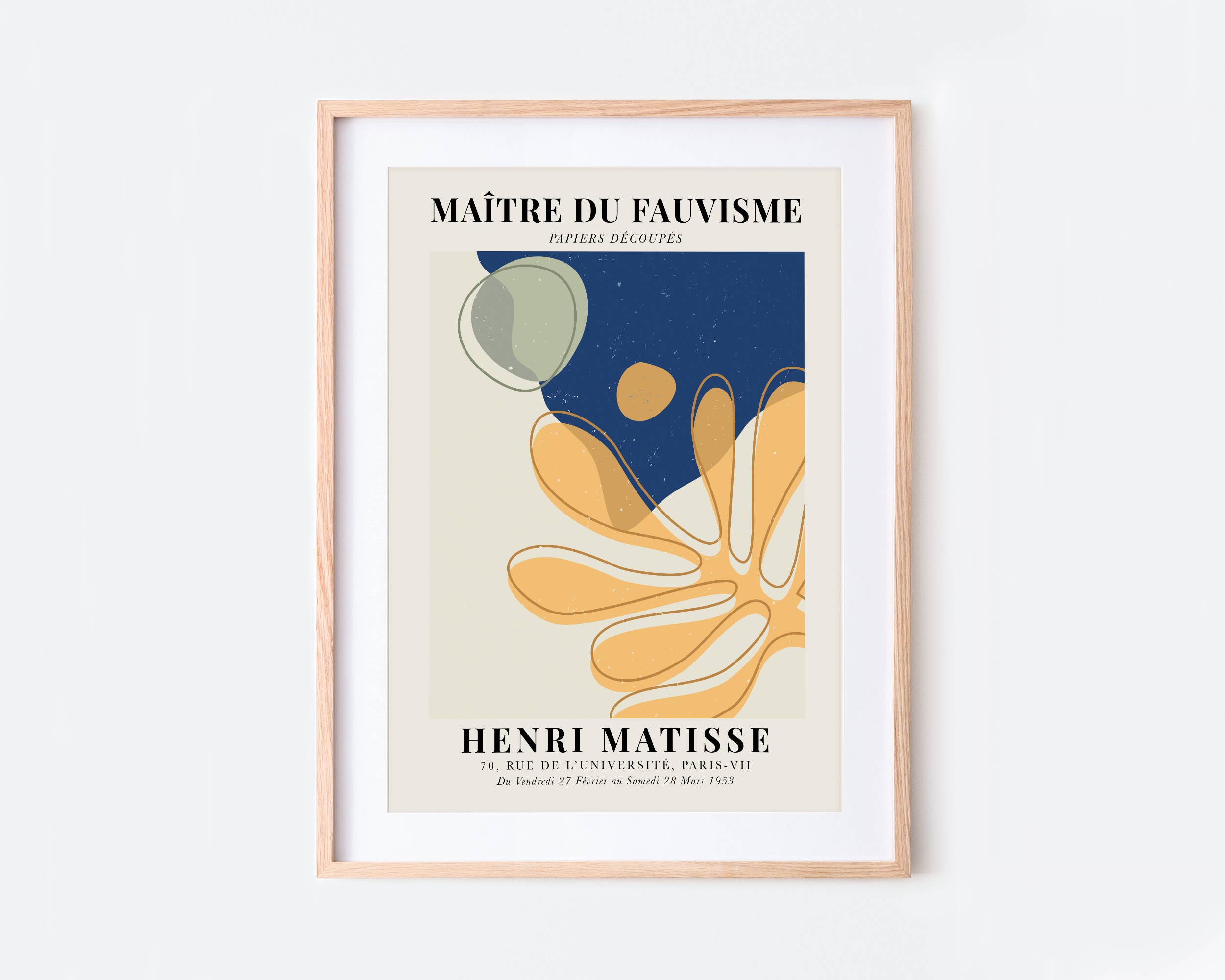 Sugar & Canvas - Henri Matisse Cut-Outs Vintage Poster Art Print M108 - Image 5