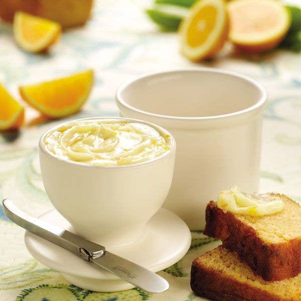 The Original Butter Bell® Crock - Retro Ivory Matte - Image 3