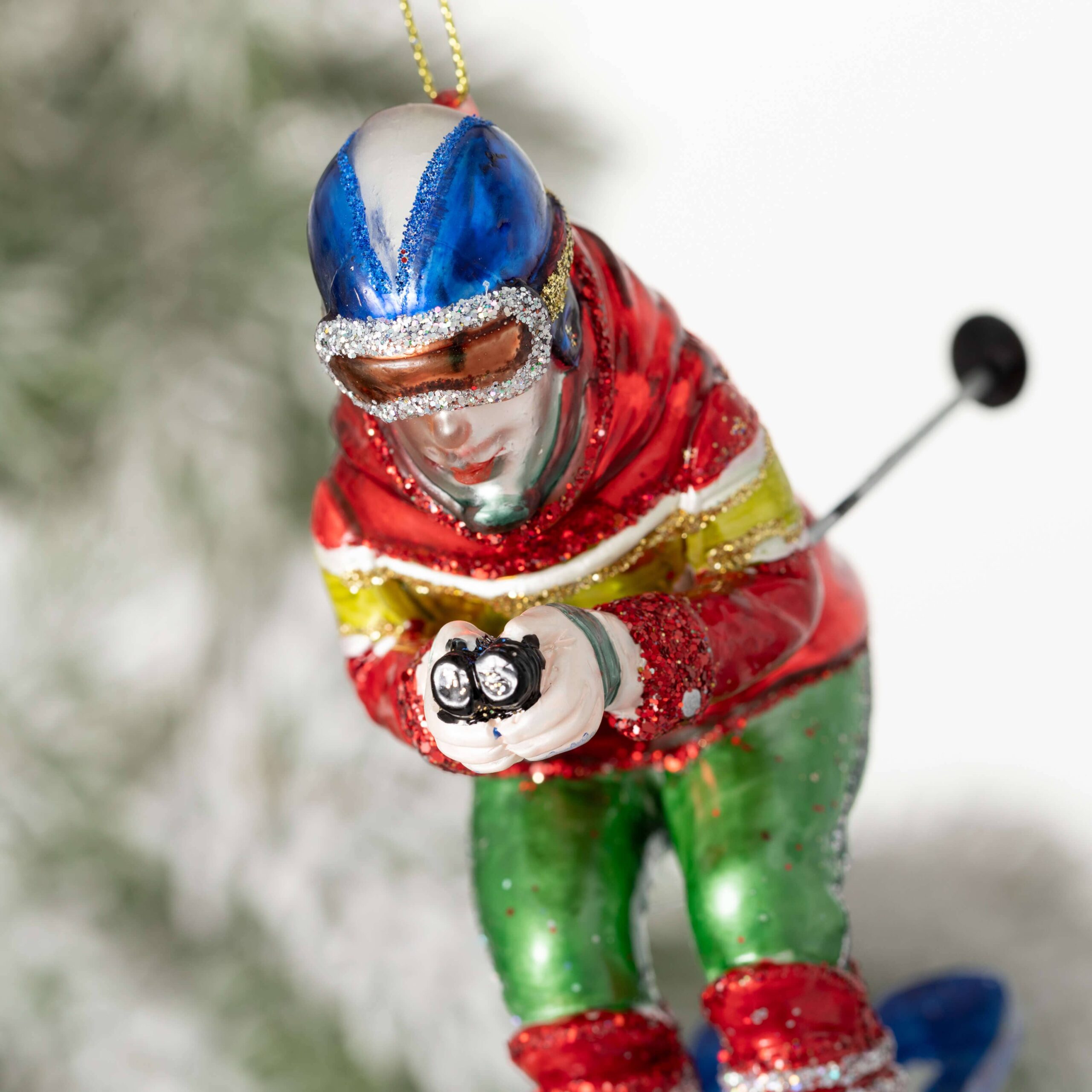 Sullivans Home Decor - Retro Skier Ornament - Image 2