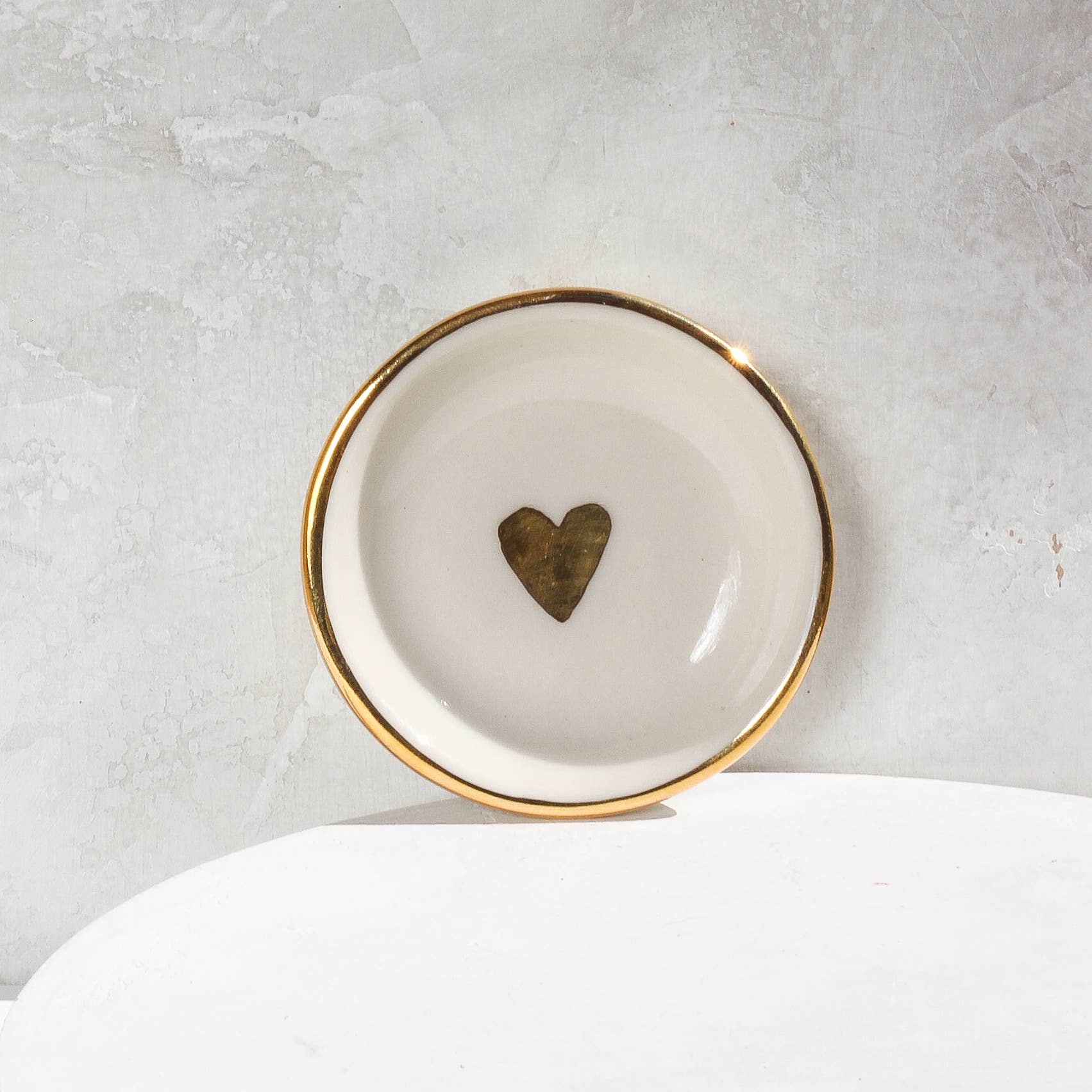 Apricity Ceramics - Heart Ring Dish | Handmade Pottery with Gold - Image 3