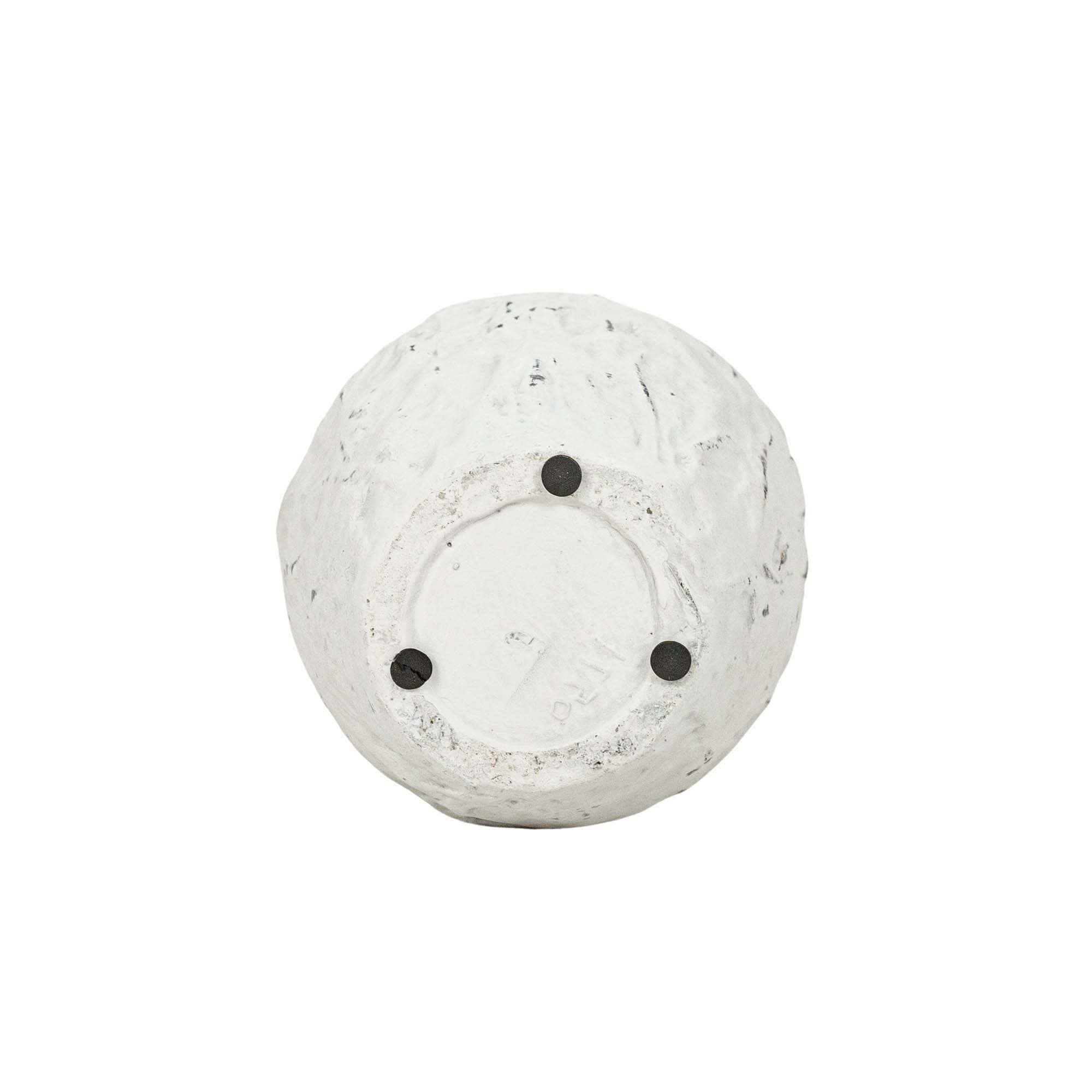 Ambrosine Distressed Ceramic Vase White - Image 3