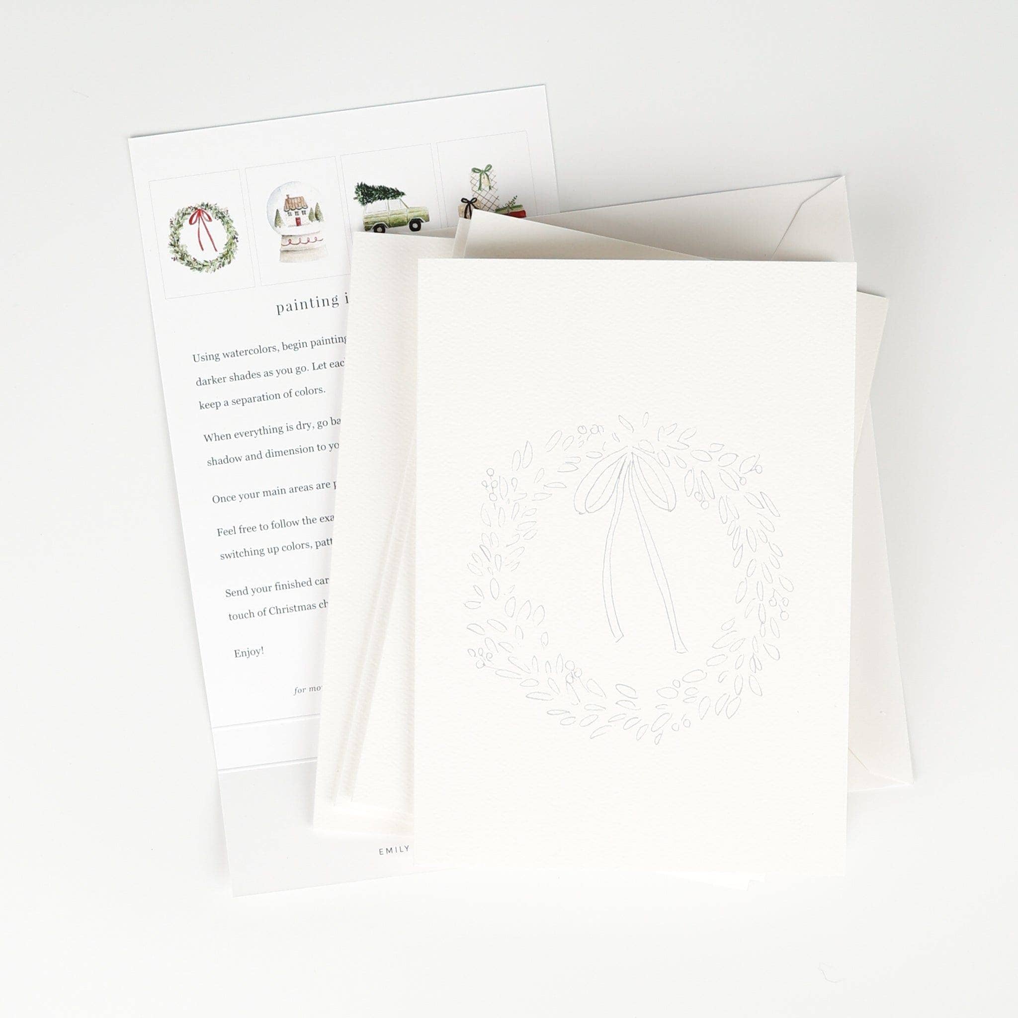 Christmas cheer paintable notecard - Image 3