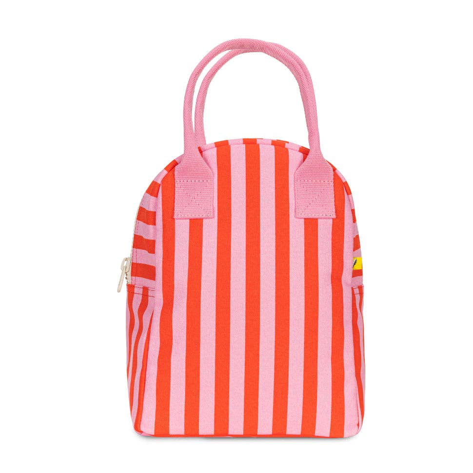 Zipper Lunch - Awning Stripe Pink