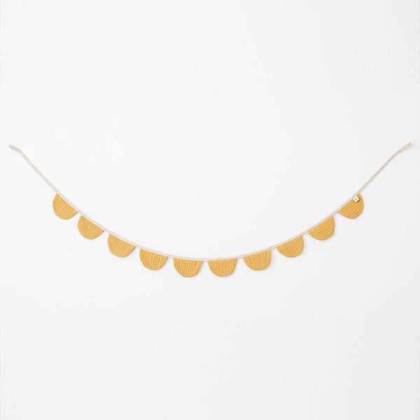 Monocrom - Mustard-colored cotton banner