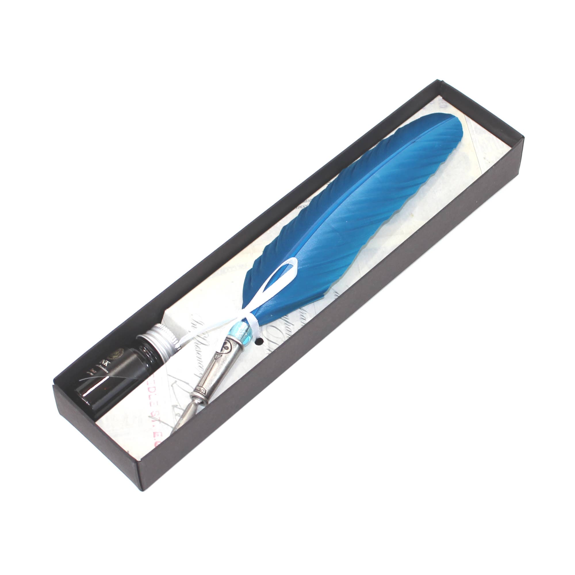 San Lorenzo Design - Classic Feather Pen, with Decorative Metal. Calligraphy - Image 8