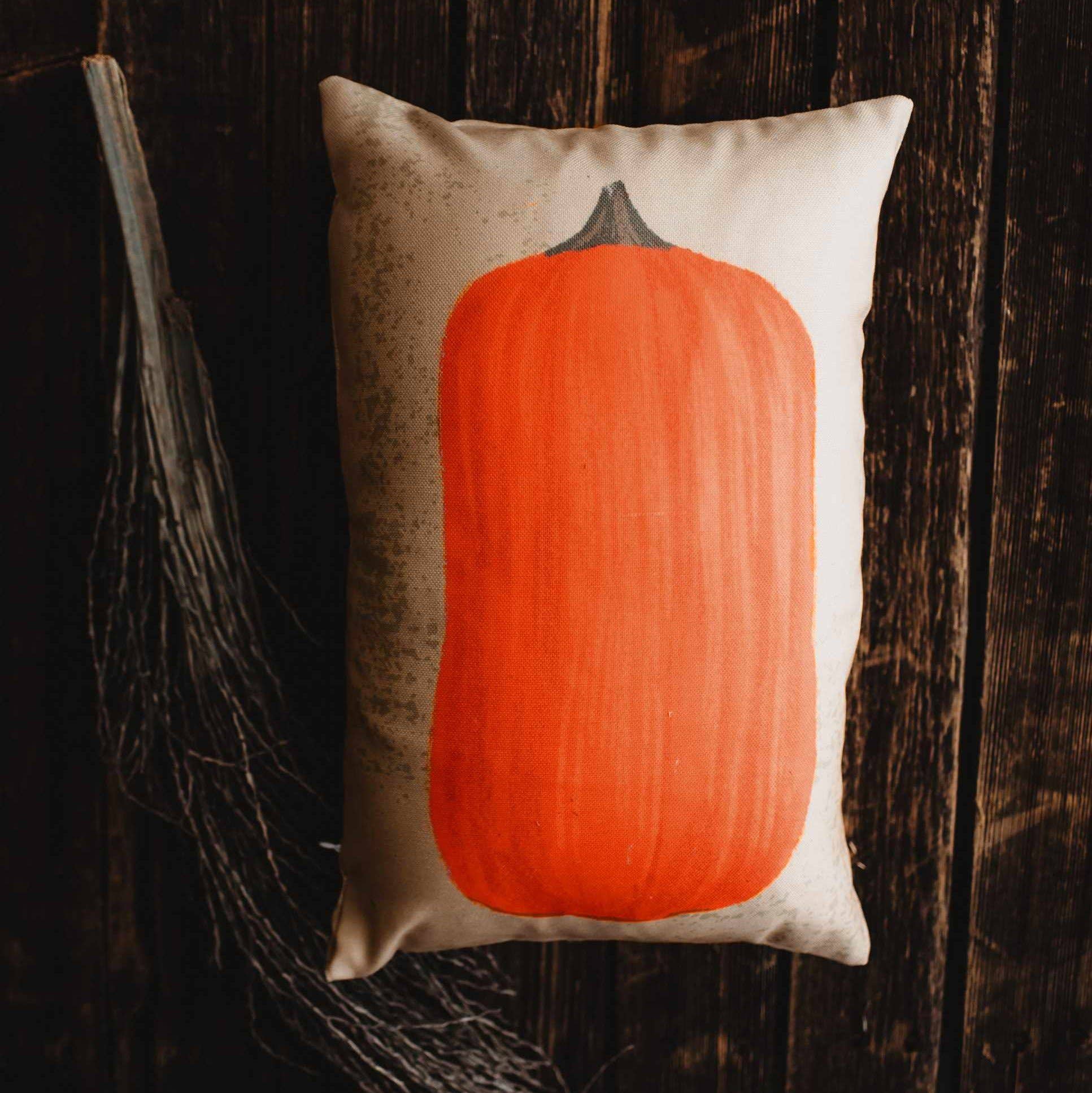 UniikPillows - Primitive Flat Fall Pumpkin Lumbar Pillow Cover | 18x12 Thanksgiving Décor | Fall Decor | Room Decor | Decorative Pillows | Gift for her - Image 4