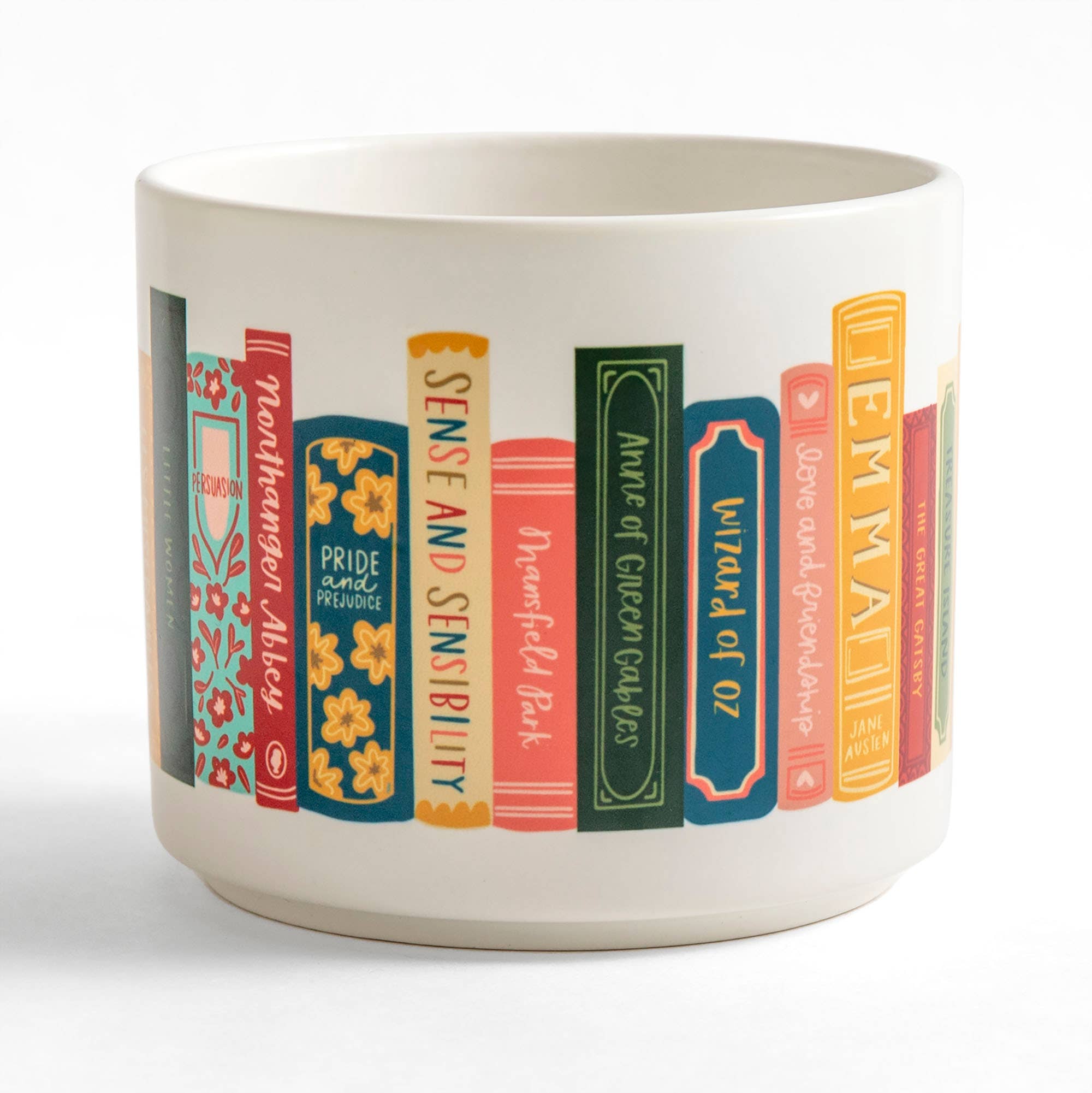 Book Stack Ceramic Mug - Cream - Image 4