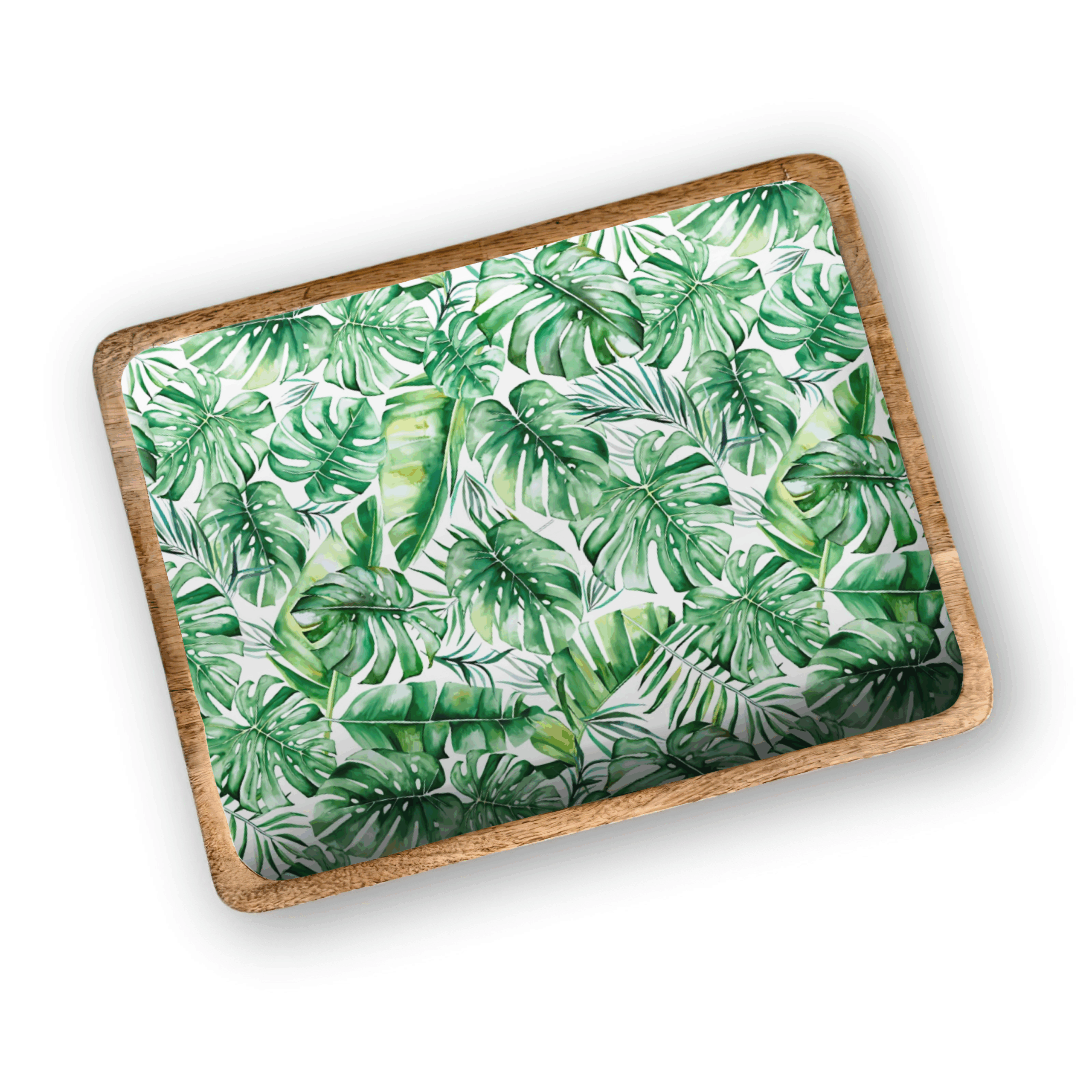 Green Palm 13'X17" Decorative Tray