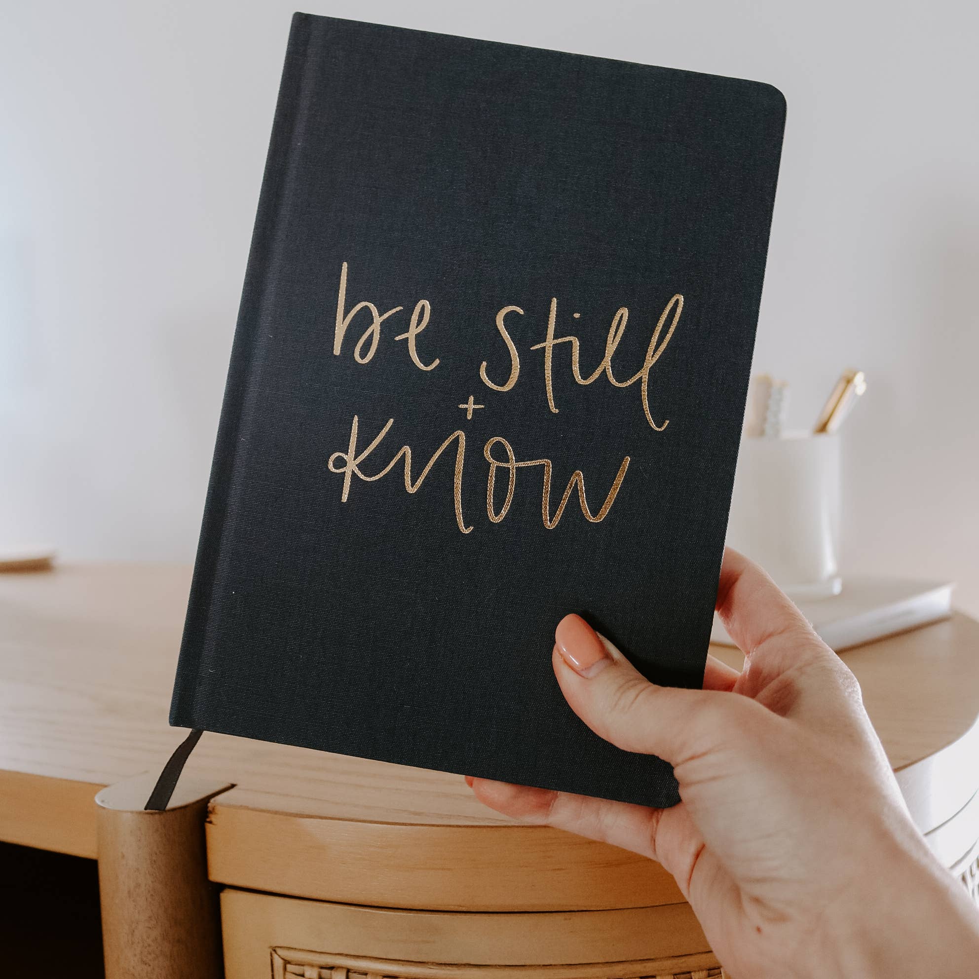 Be Still and Know Fabric Journal - Home Decor & Gifts - Image 2