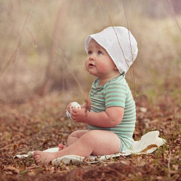 Estella - Organic Baby Toy - Baseball Rattle (Handmade) - Image 2