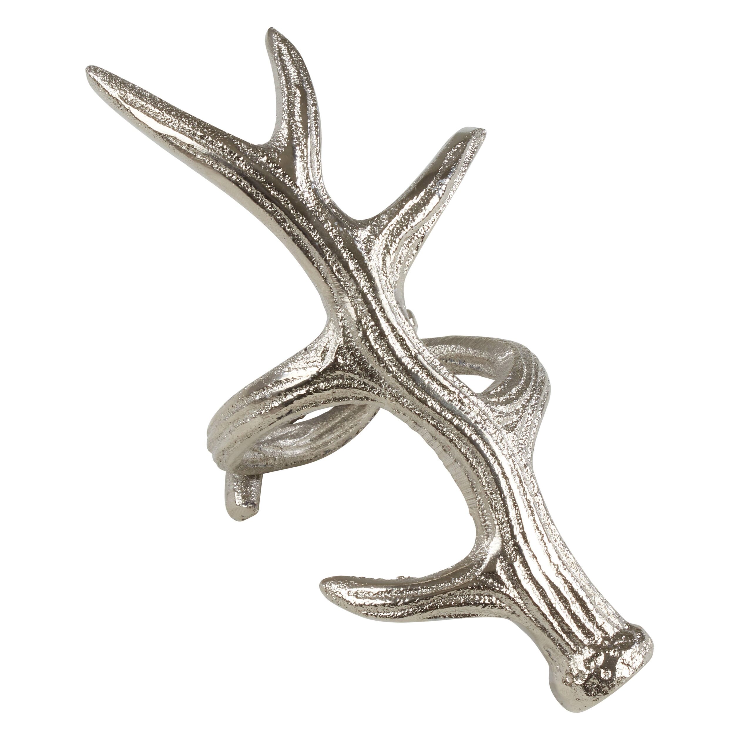 Antler Napkin Ring: Silver