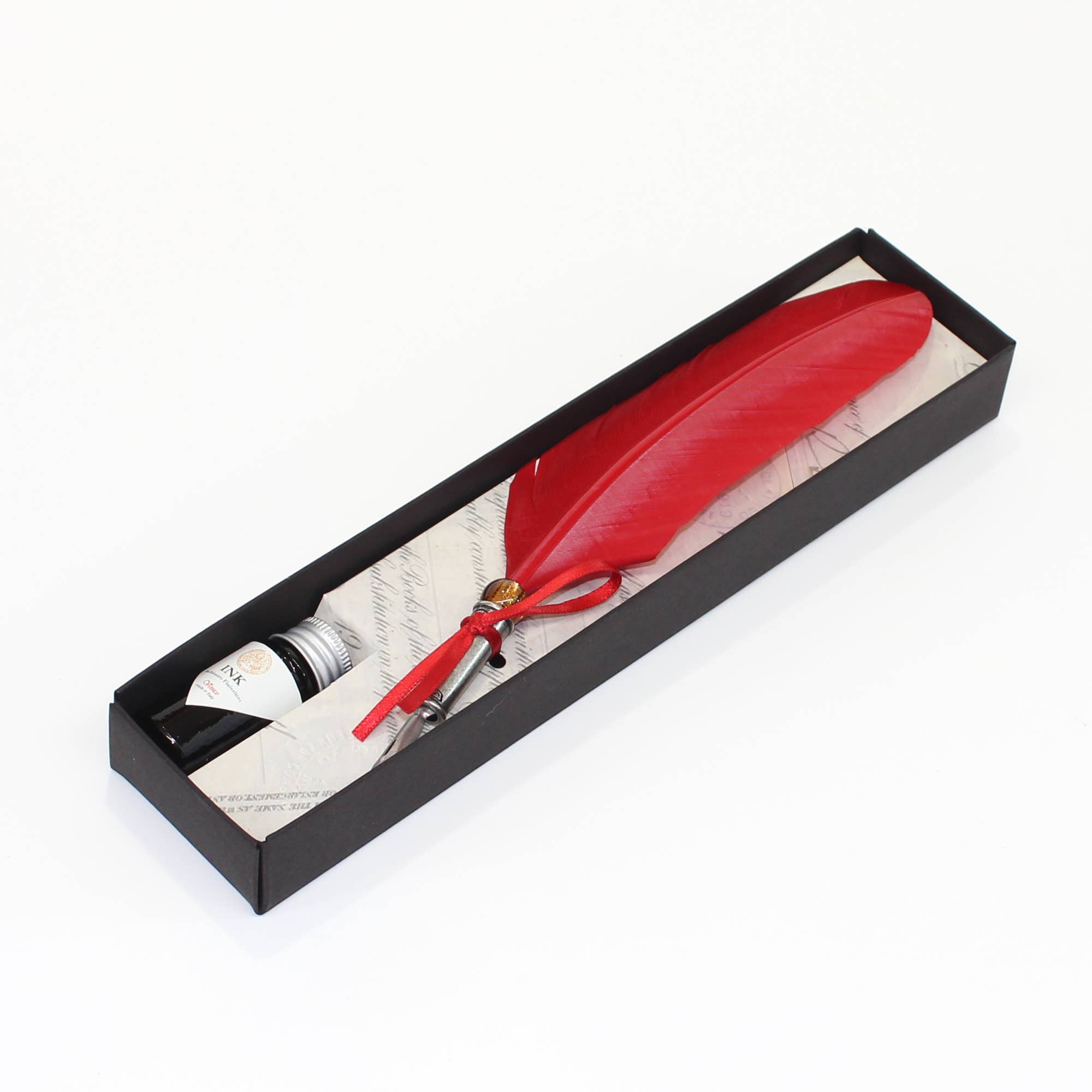 San Lorenzo Design - Classic Feather Pen, with Decorative Metal. Calligraphy - Image 10