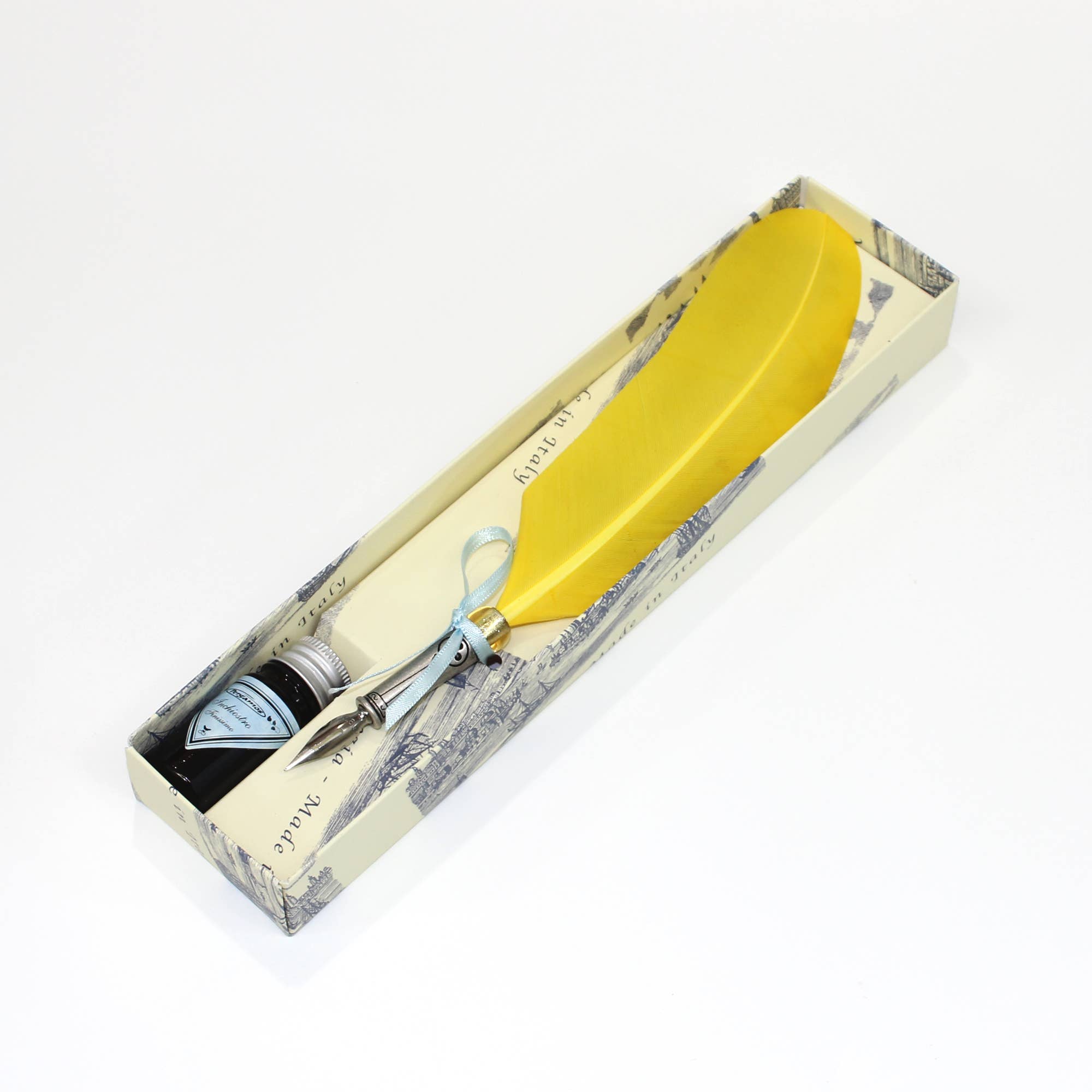 San Lorenzo Design - Classic Feather Pen, with Decorative Metal. Calligraphy - Image 16