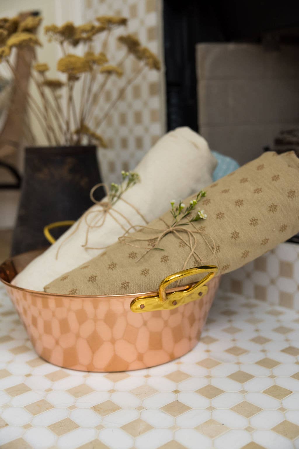 Galley and Fen - Umber Dobby Tablecloth - Image 7