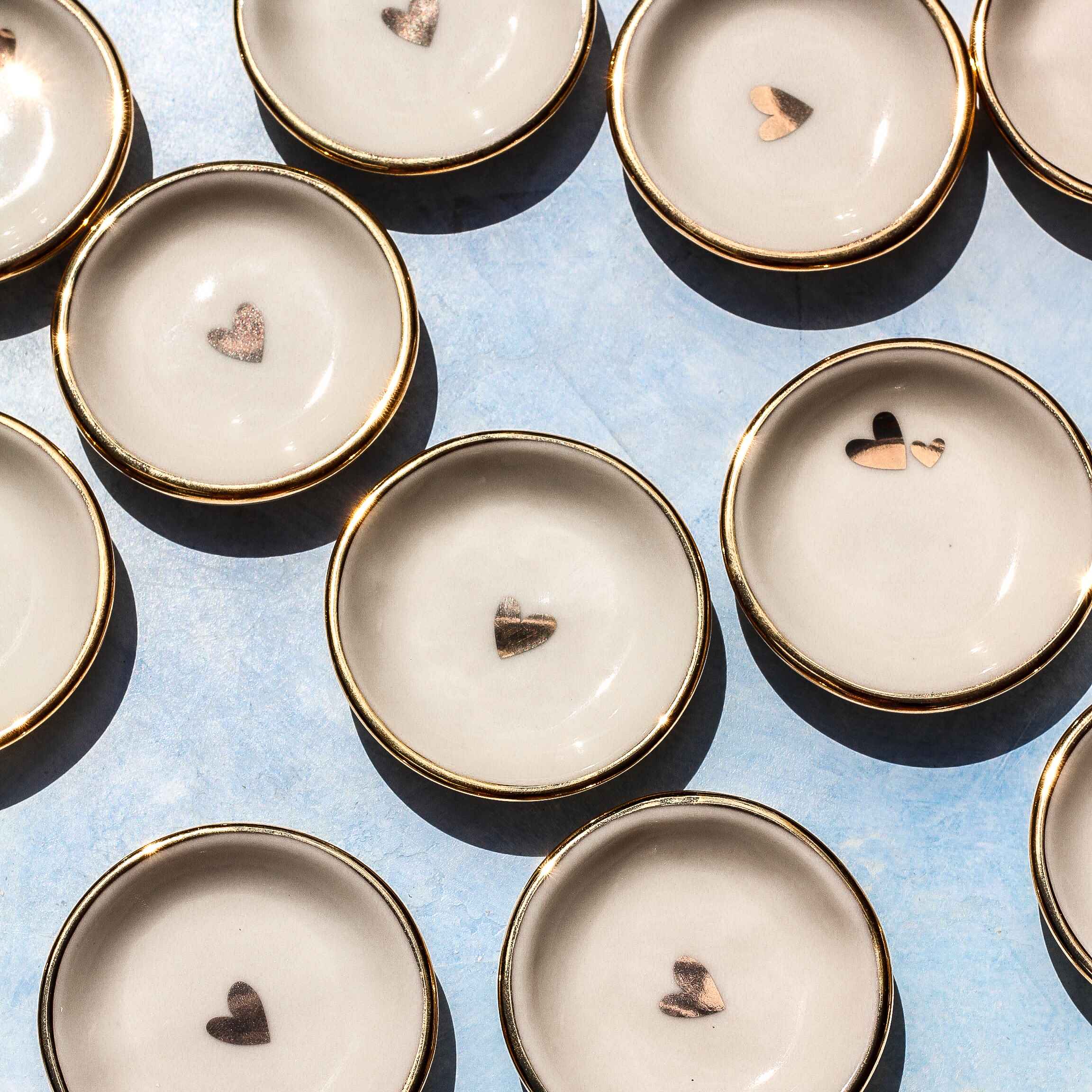 Apricity Ceramics - Heart Ring Dish | Handmade Pottery with Gold - Image 2