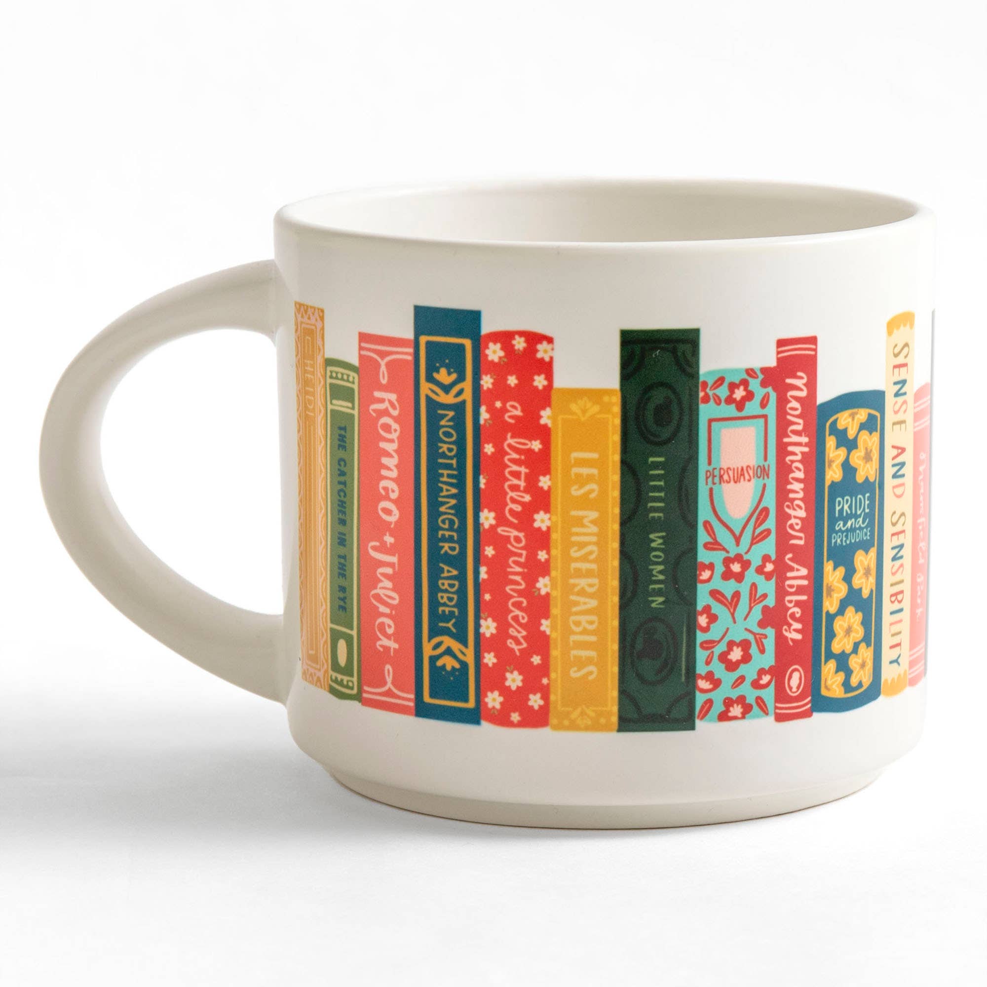 Book Stack Ceramic Mug - Cream - Image 2