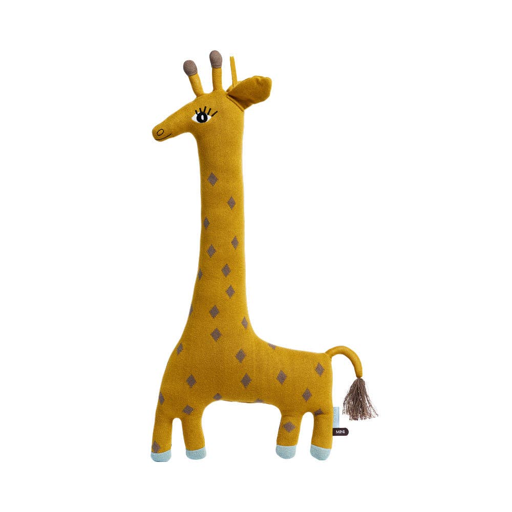 OYOY LIVING DESIGN - Noah Giraffe Cushion - Curry