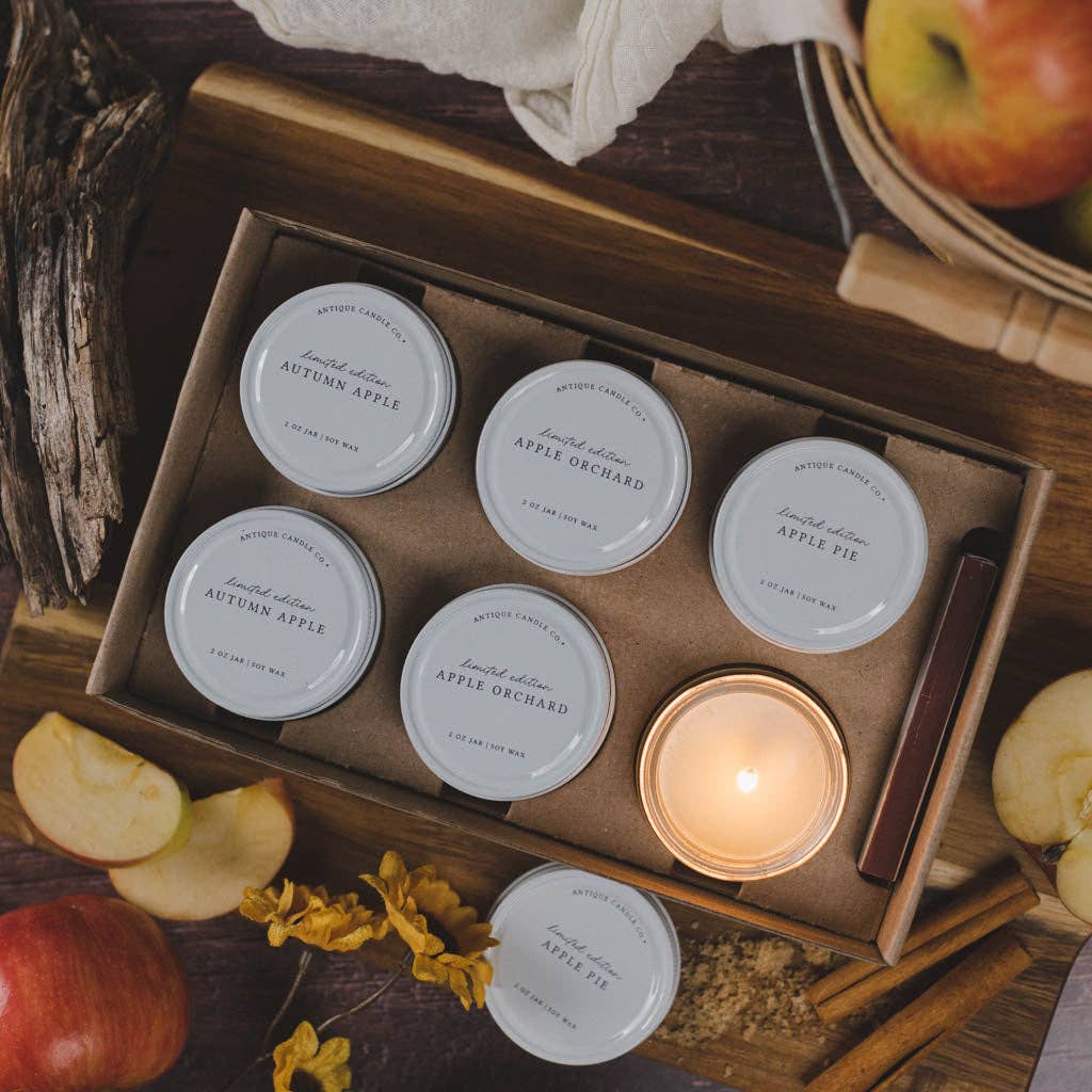 Antique Candle Co.® - Apple Pickin' – Soy Wax 2 oz Candle Sample Pack