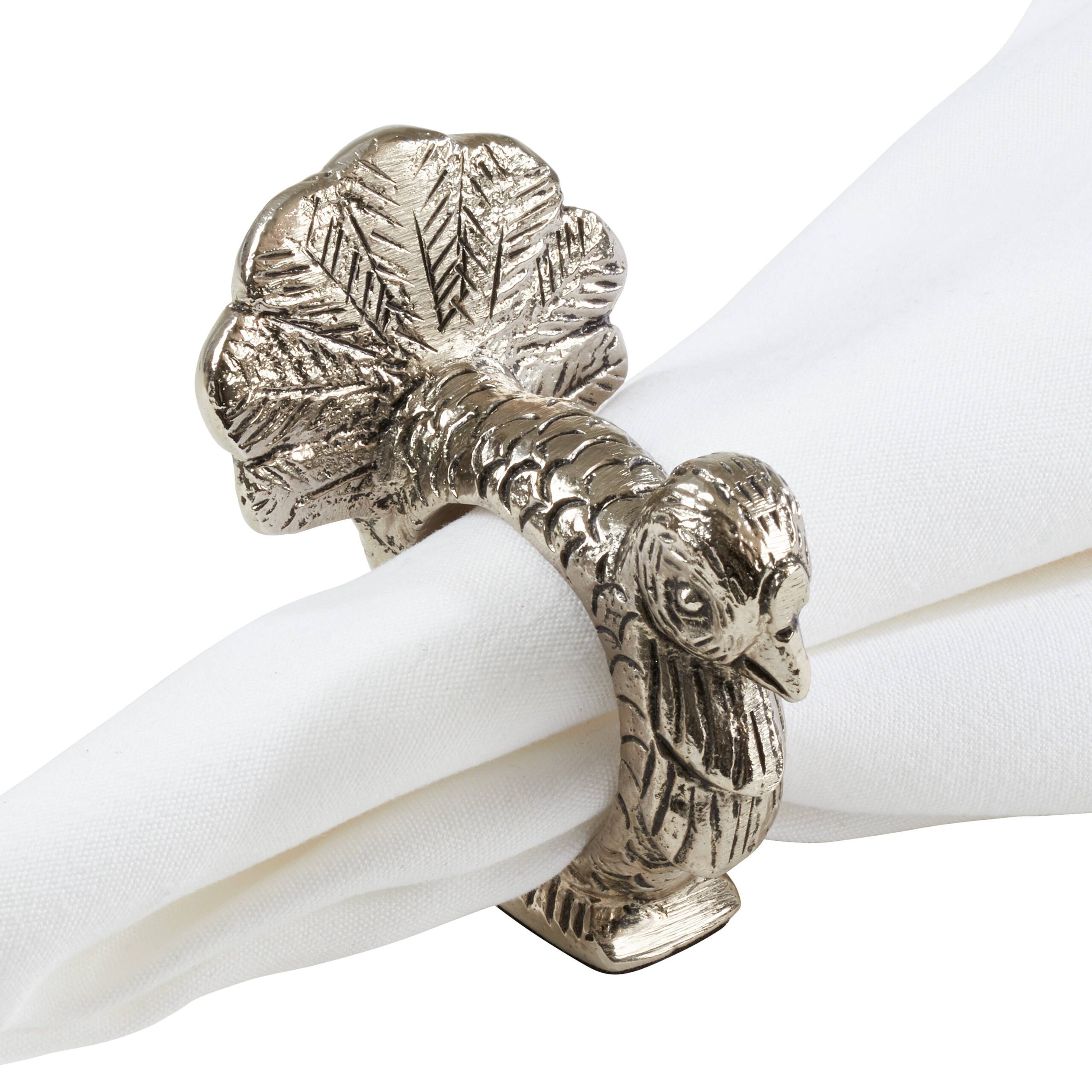 Turkey Napkin Ring: Silver - Image 3