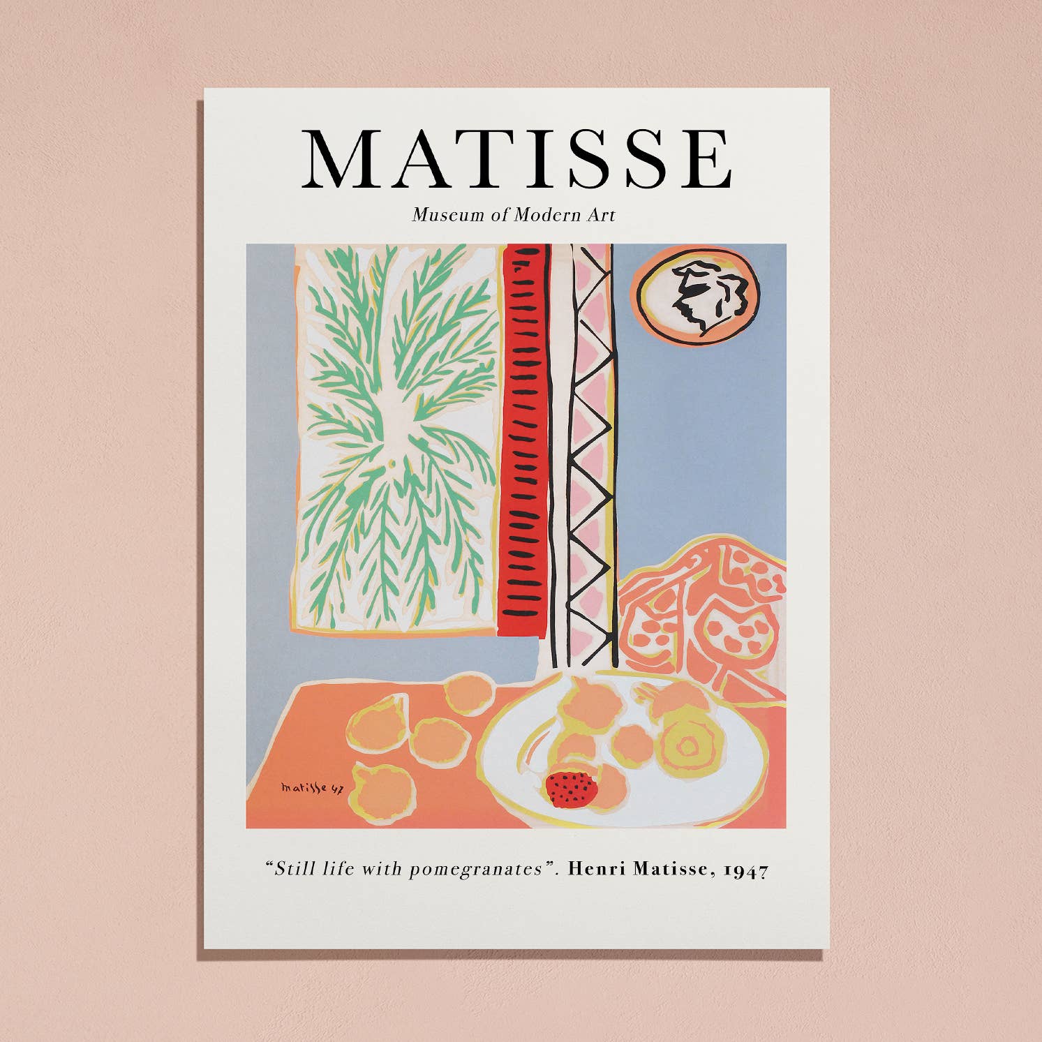 Sugar & Canvas - Henri Matisse Still Life with Pomegranates Art Print M63 - Image 5