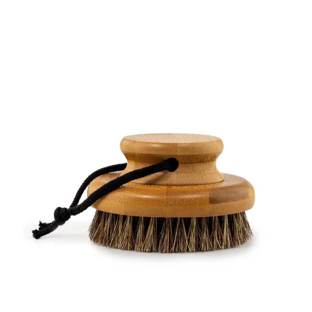 EcoFreax - Round dry body brush with string
