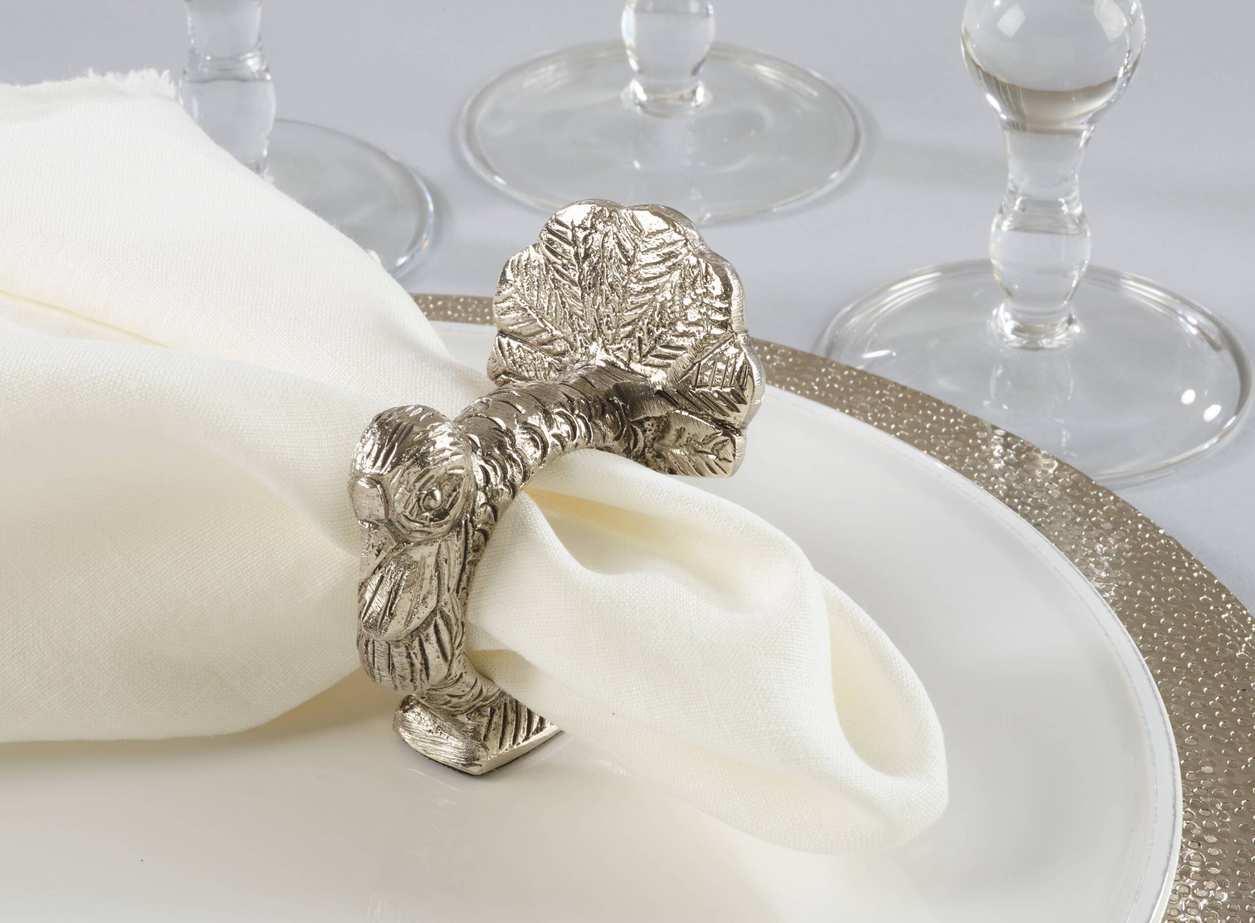 Turkey Napkin Ring: Silver - Image 2