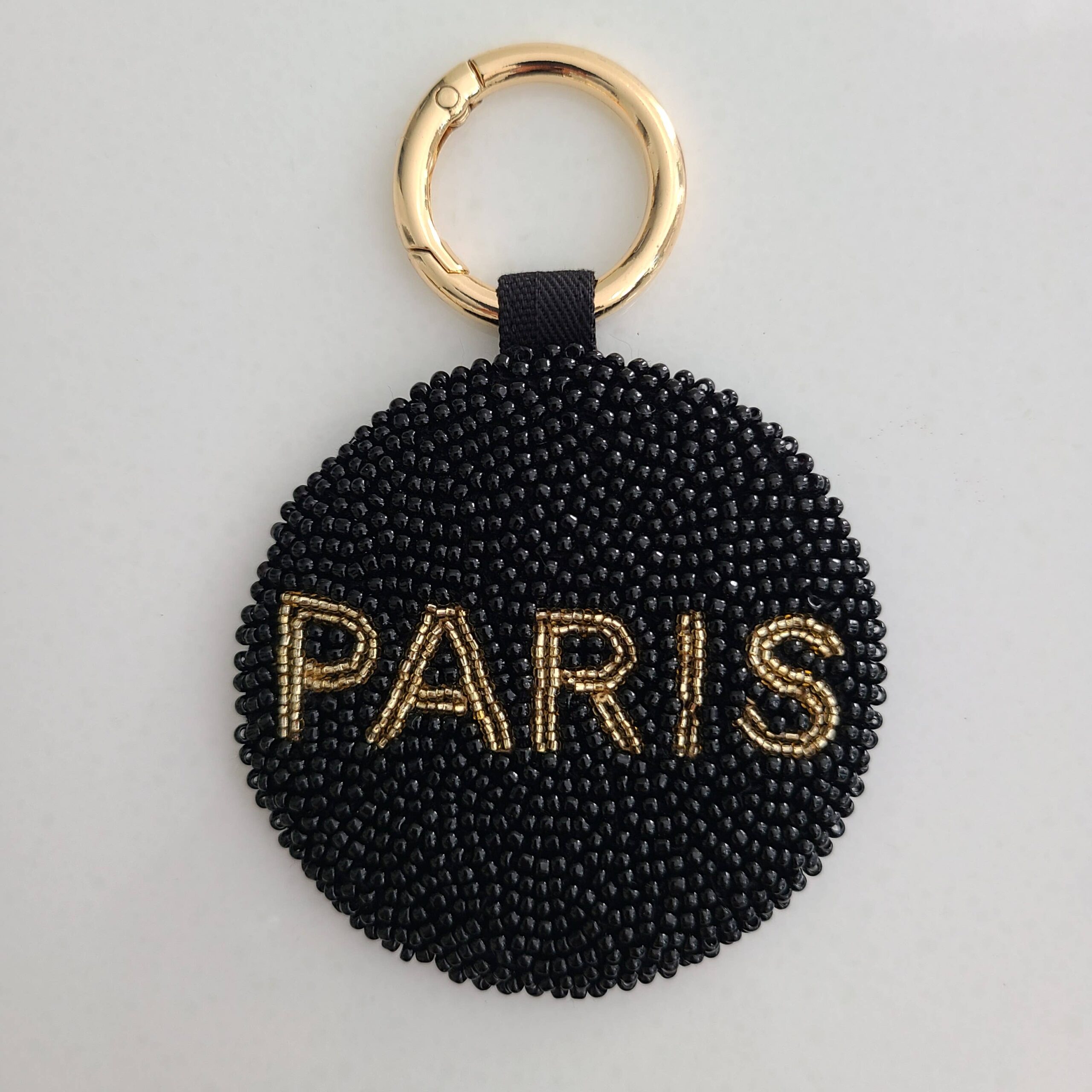 Beaded Paris keychain