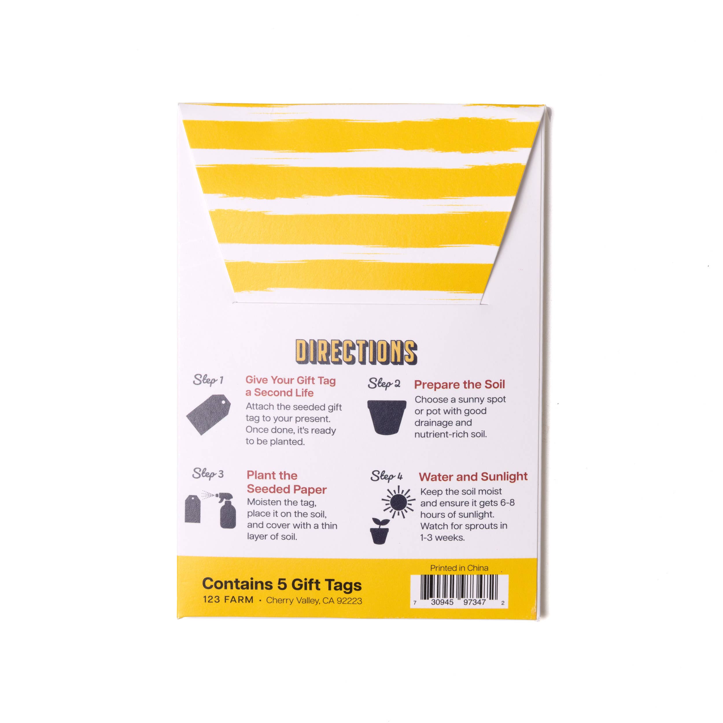 Plantable Seed Gift Tags - Vintage Seed Design, 5 Gift Tags: Daisies - Image 10