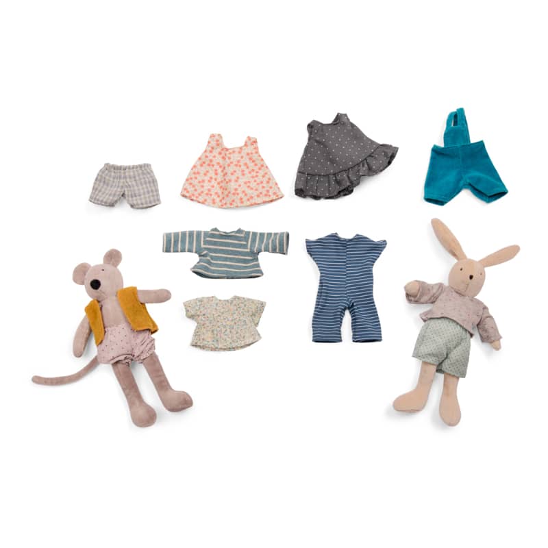 Speedy Monkey - Suitcase Rabbit & Mouse Wardrobe - Stuffed Toy - Image 6