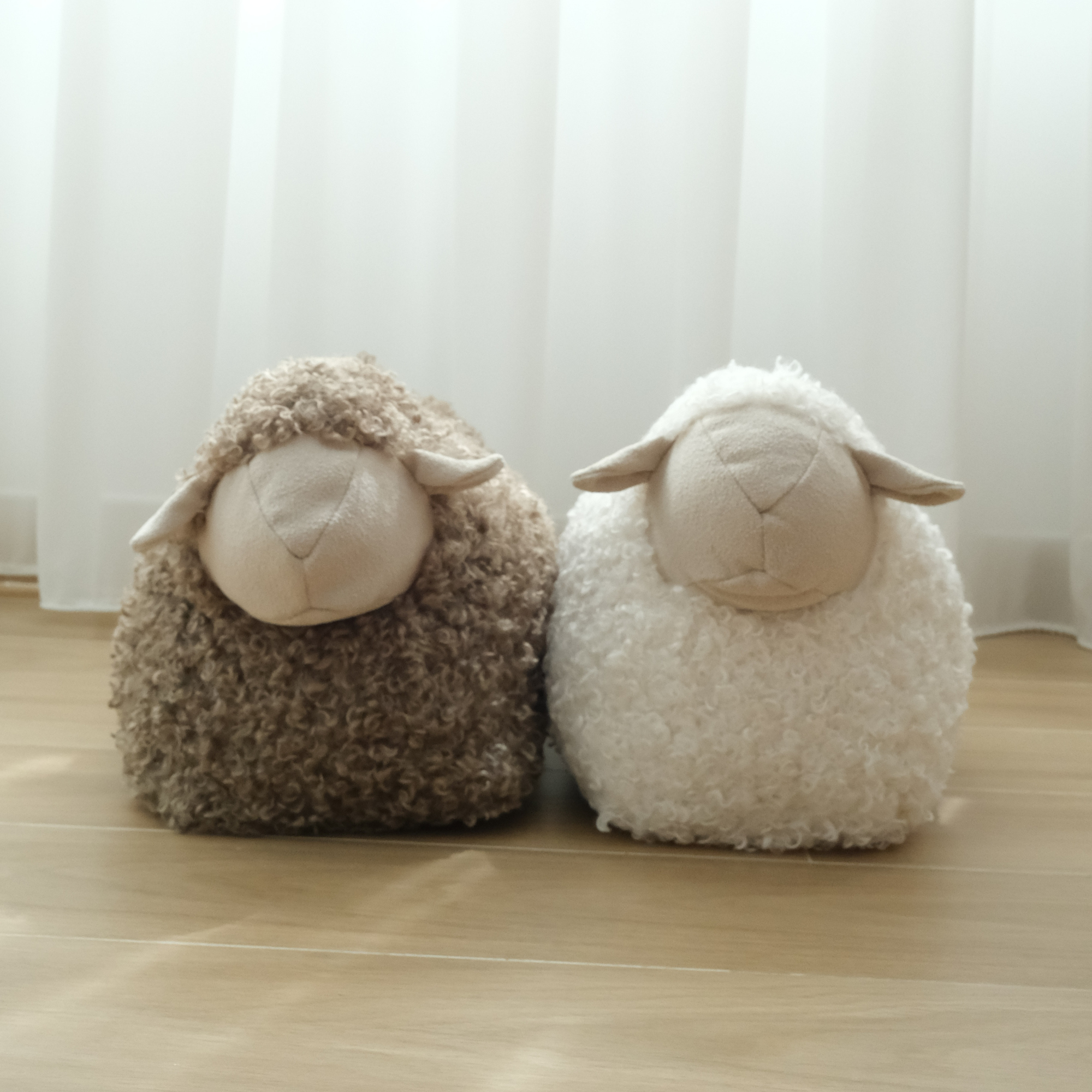 BAA BAA Sheep POUFF: Taupe