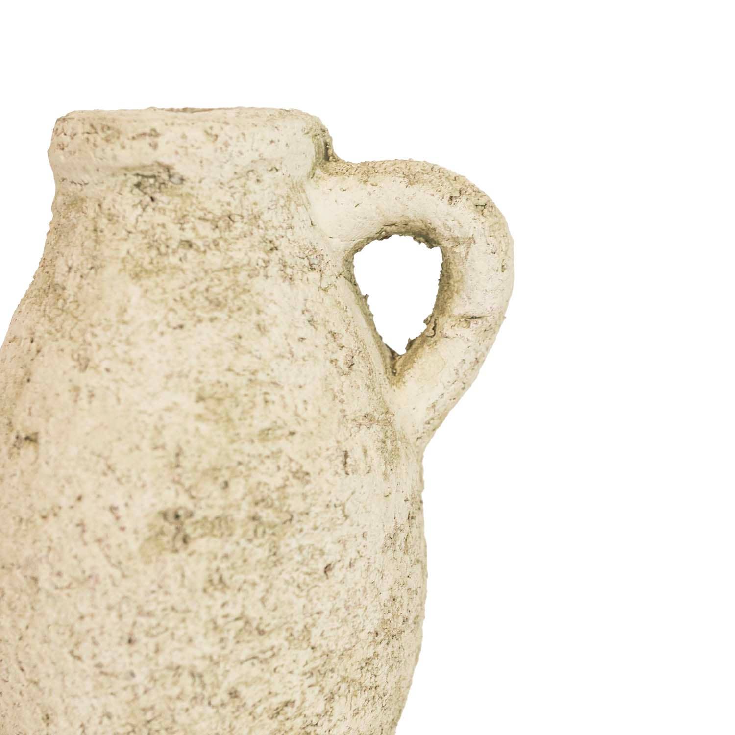 Charlotte Pitcher Bud Vase Antique White Terracotta - Image 4
