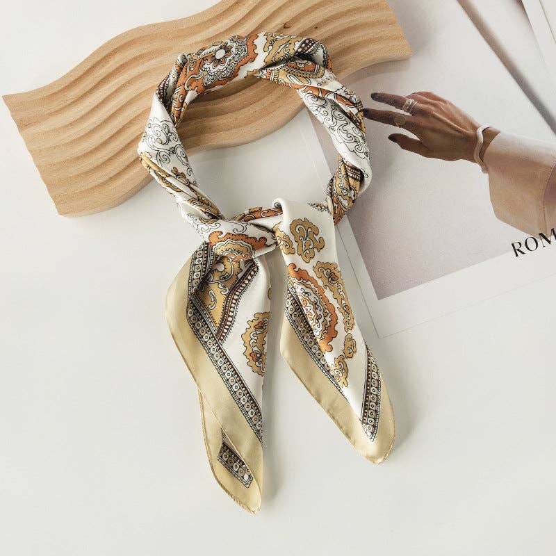 Funkyrel® Atzbranding Limited - Scarvii - Vintage Pattern Square Scarf - Image 8