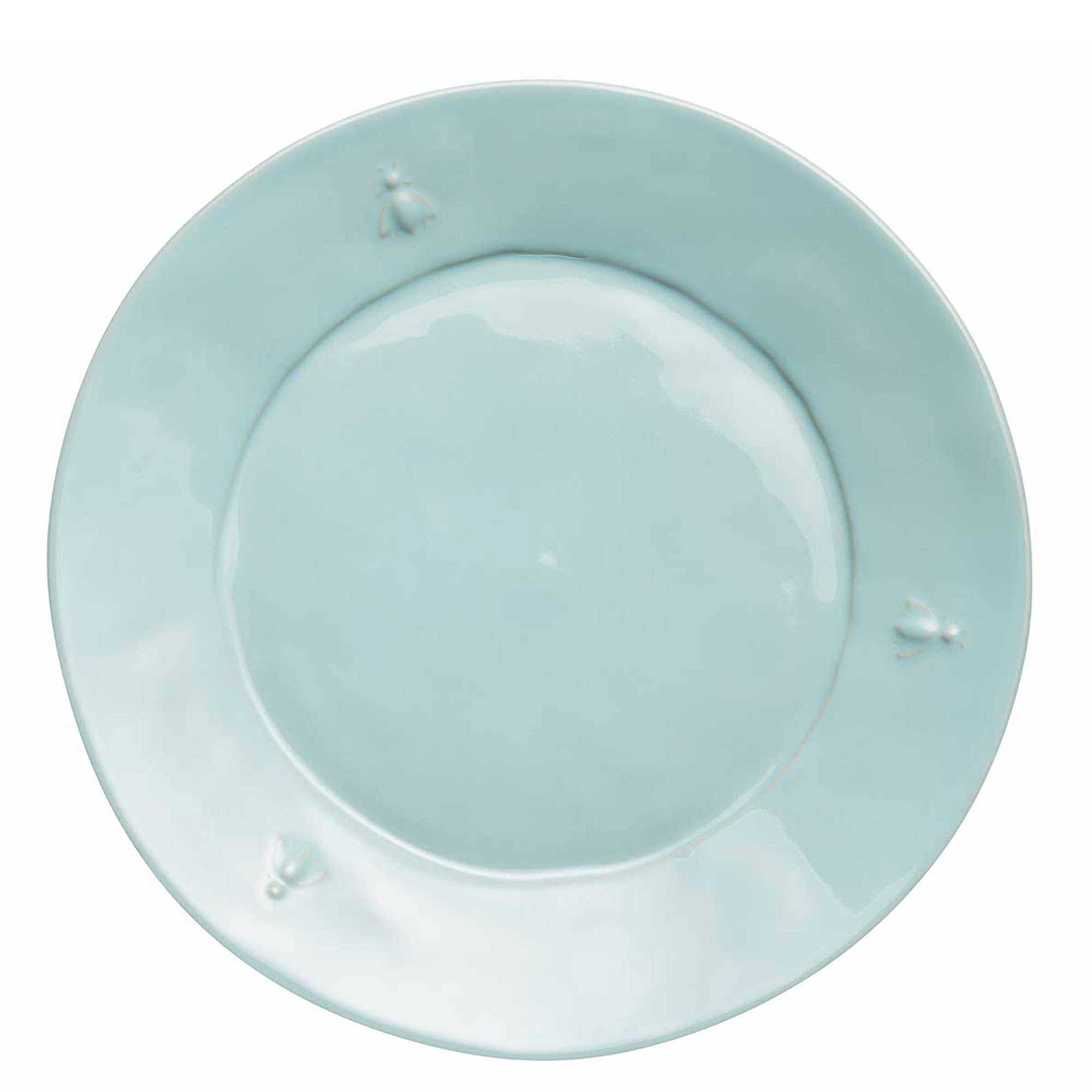 Bee Ceramic Dinner Plates - Set of 4: Bleu