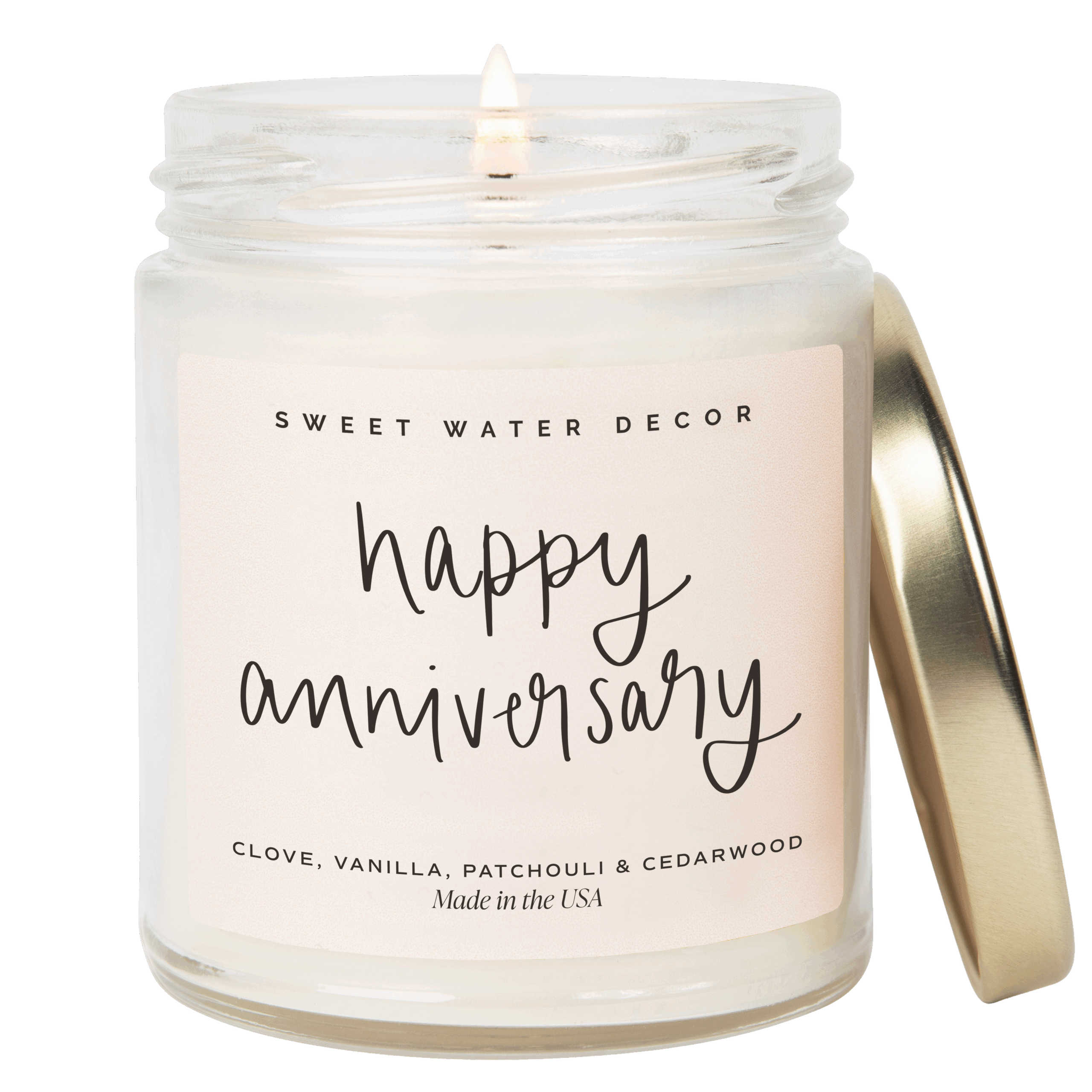 Happy Anniversary 9 oz Soy Candle - Home Decor & Gifts