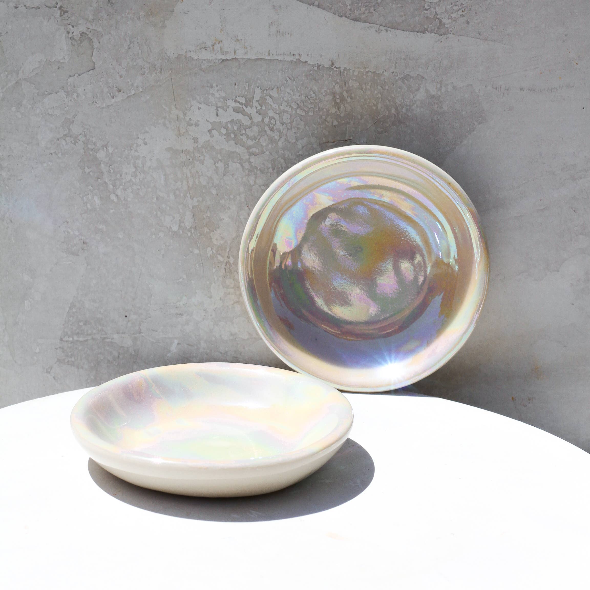 Apricity Ceramics - Small Iridescent Ring Dish | Handmade Pottery - Image 2