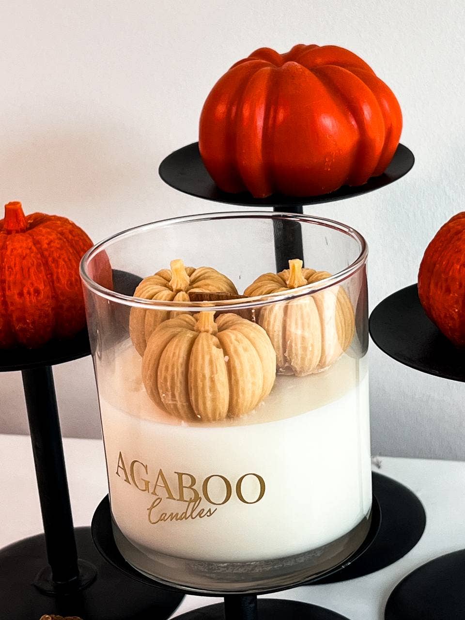 Agaboo Candle - Halloween Candle 9 oz-Container Candle with Pumpkin 3.5x3in - Image 4