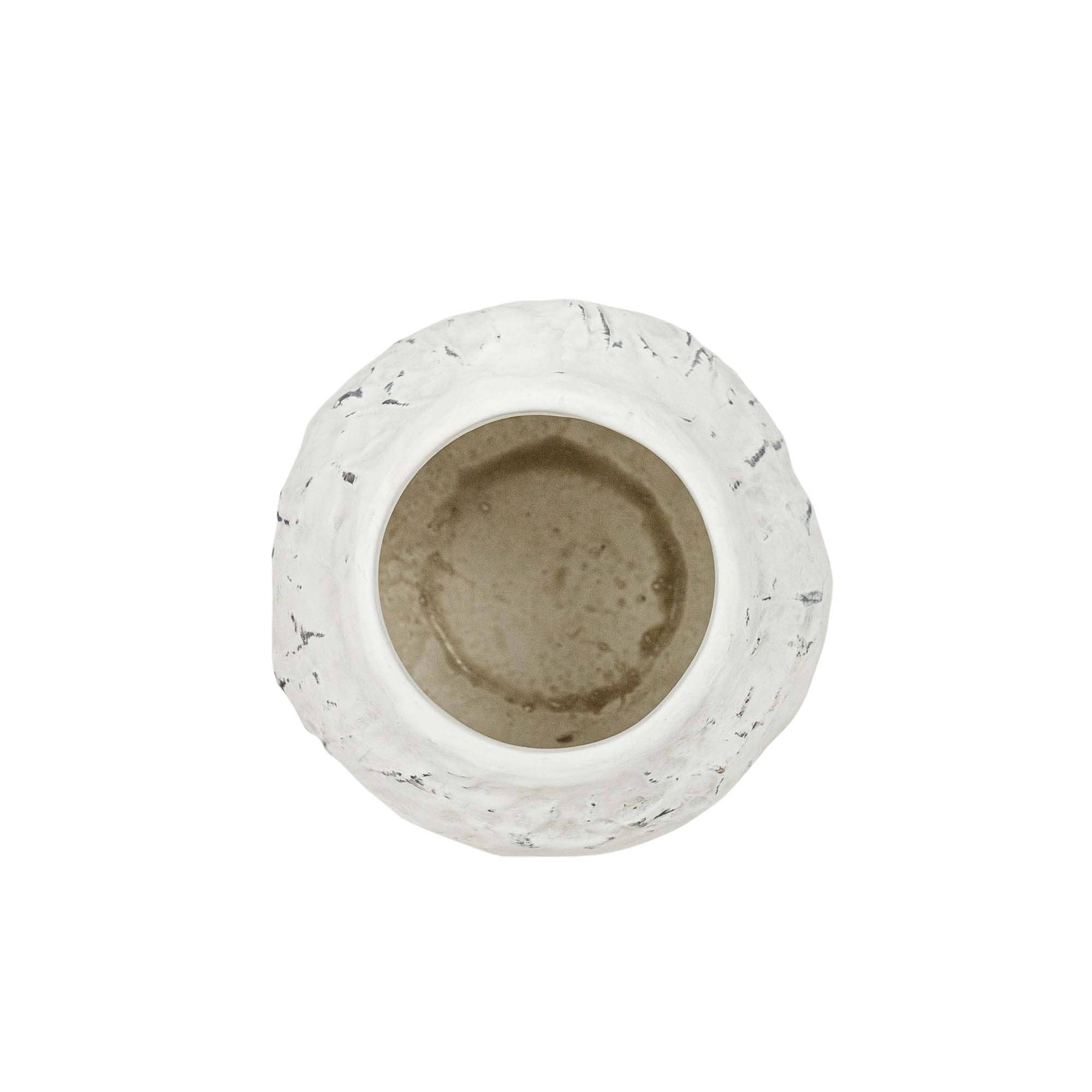 Ambrosine Distressed Ceramic Vase White - Image 4