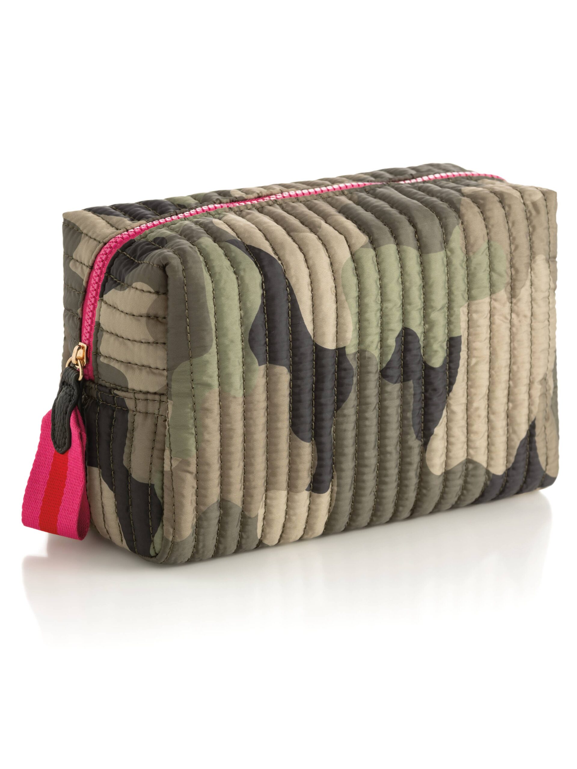 EZRA LARGE BOXY COSMETIC POUCH: Camo