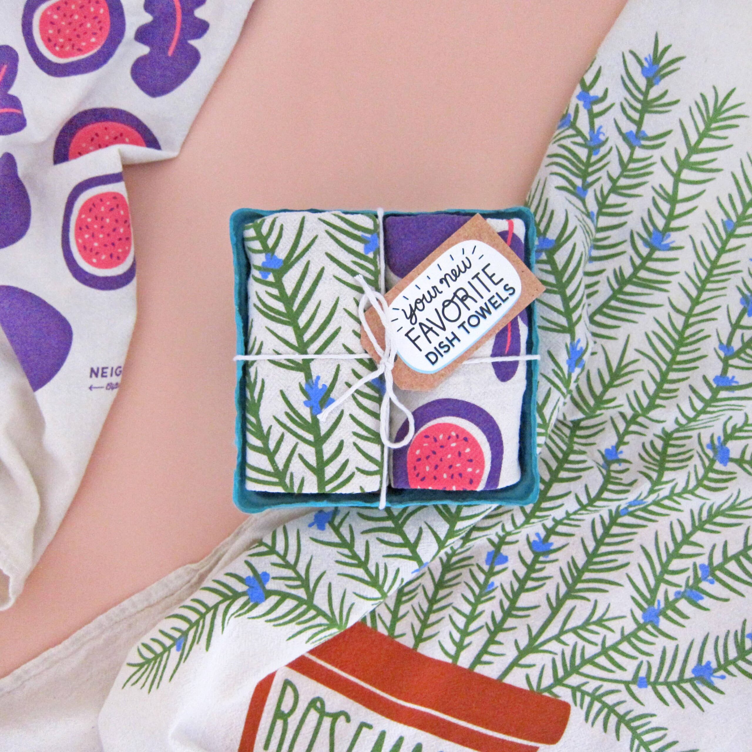 FALL ROSEMARY & FIG (Rosemary, Fig) - Tea Towel Set of 2 - Image 3