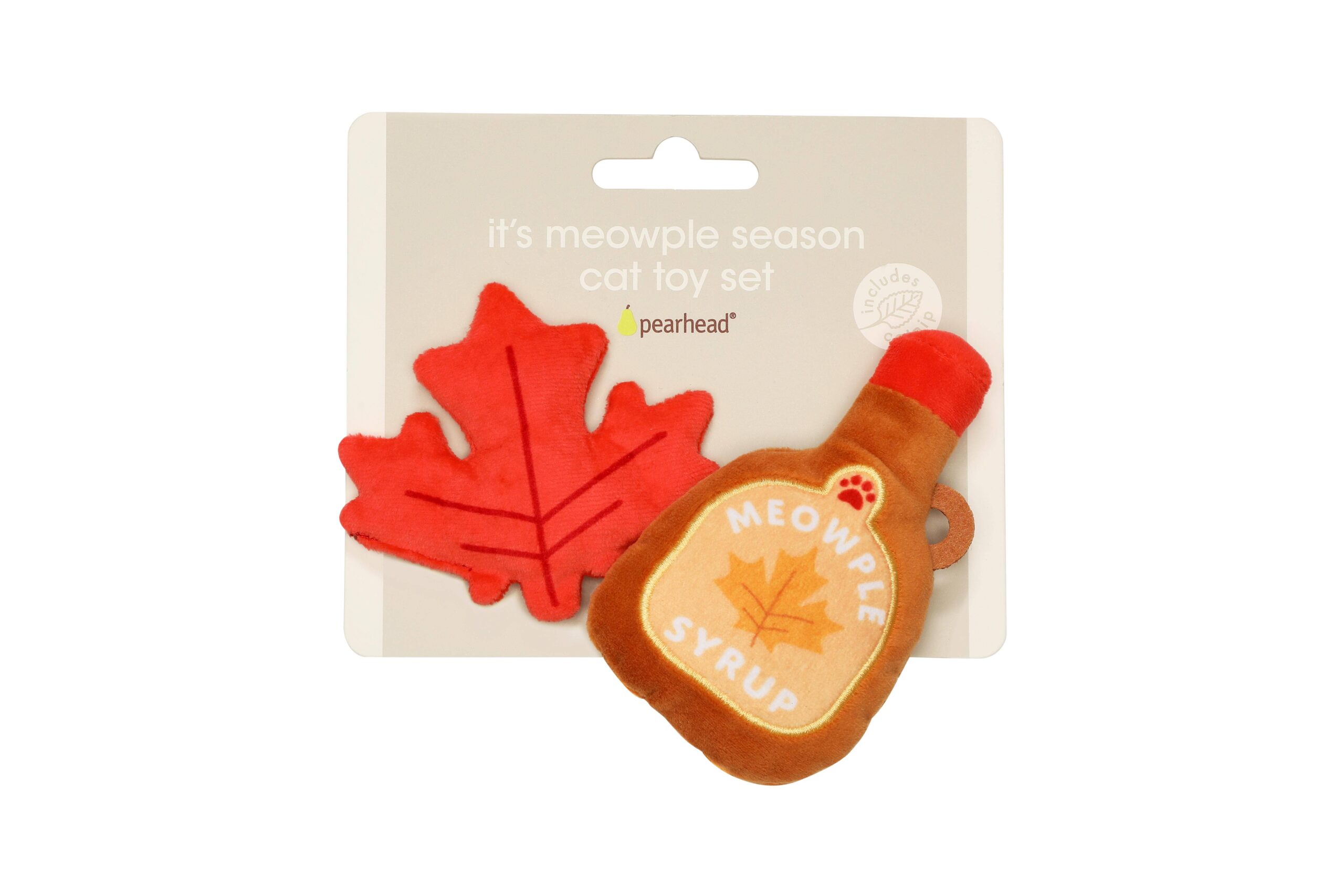 Maple Leaf & Syrup Fall Cat Toys, Set of 2 - Image 4