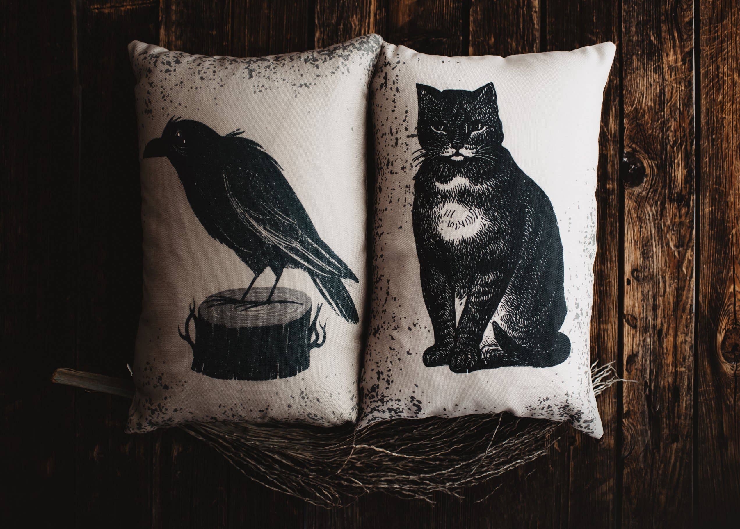 UniikPillows - Primitive Black Crow Lumbar Pillow Cover - Image 5