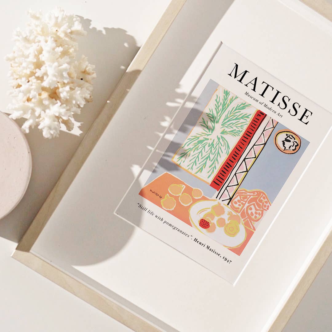 Sugar & Canvas - Henri Matisse Still Life with Pomegranates Art Print M63 - Image 4