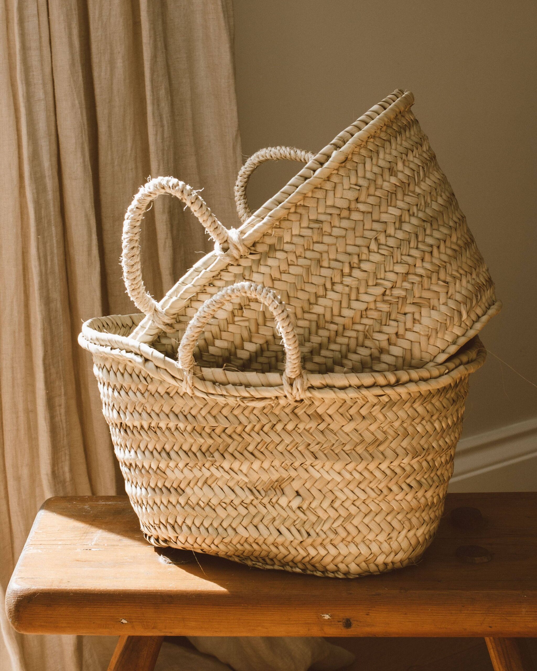 Goldrick Natural Living - Handmade Straw French Market Basket