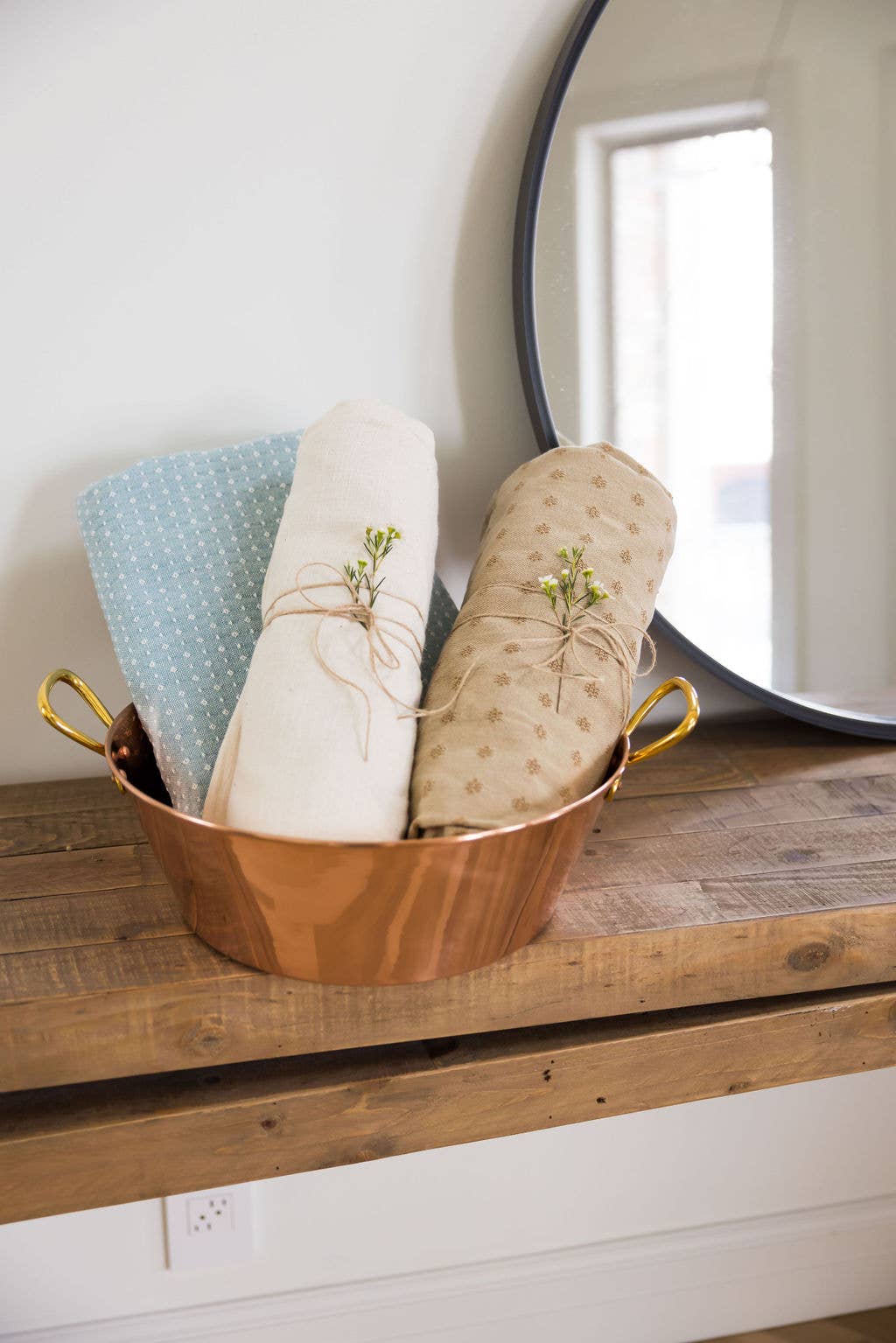 Galley and Fen - Umber Dobby Tablecloth - Image 6